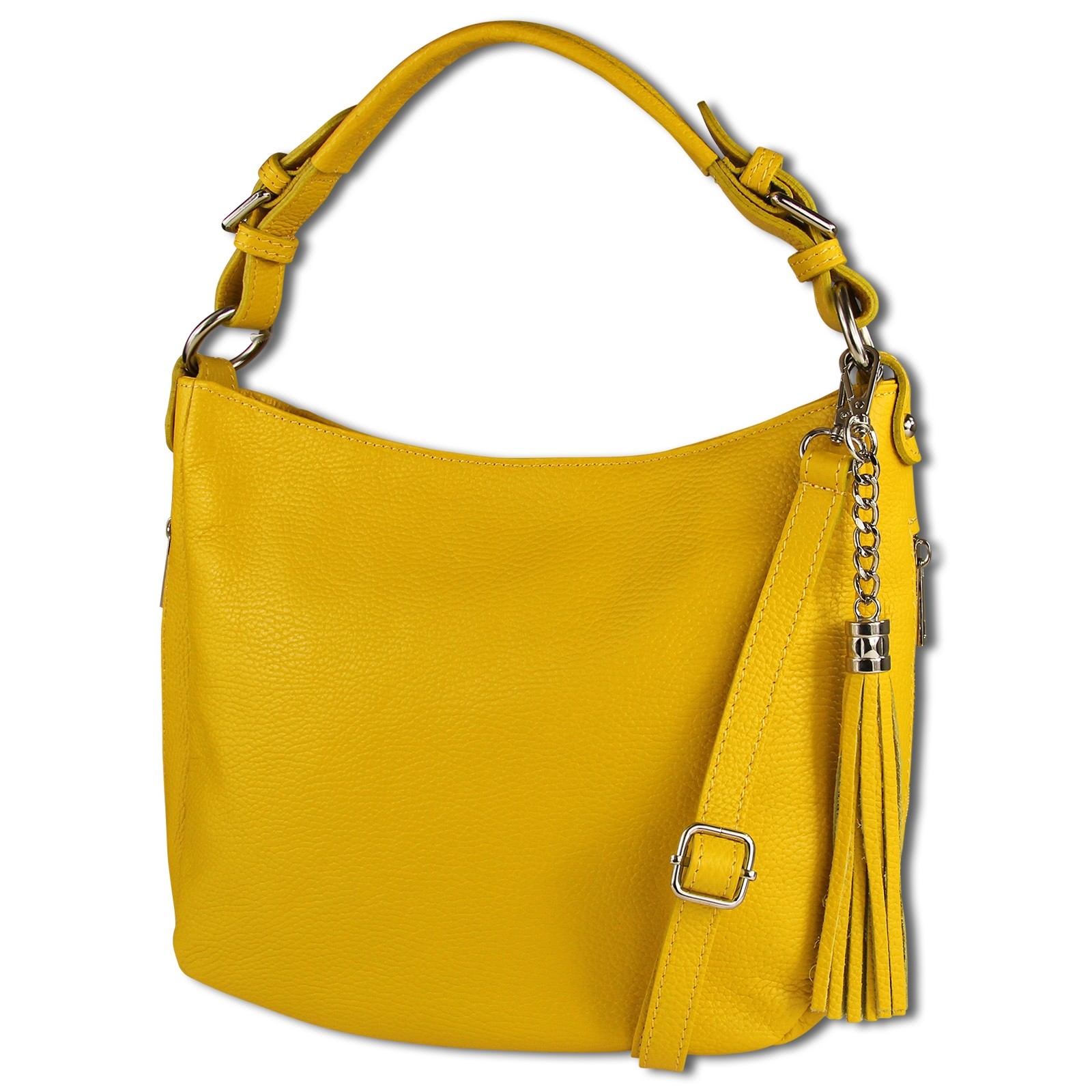 Toscanto Damen Shopper Leder Tasche gelb OTT134SY