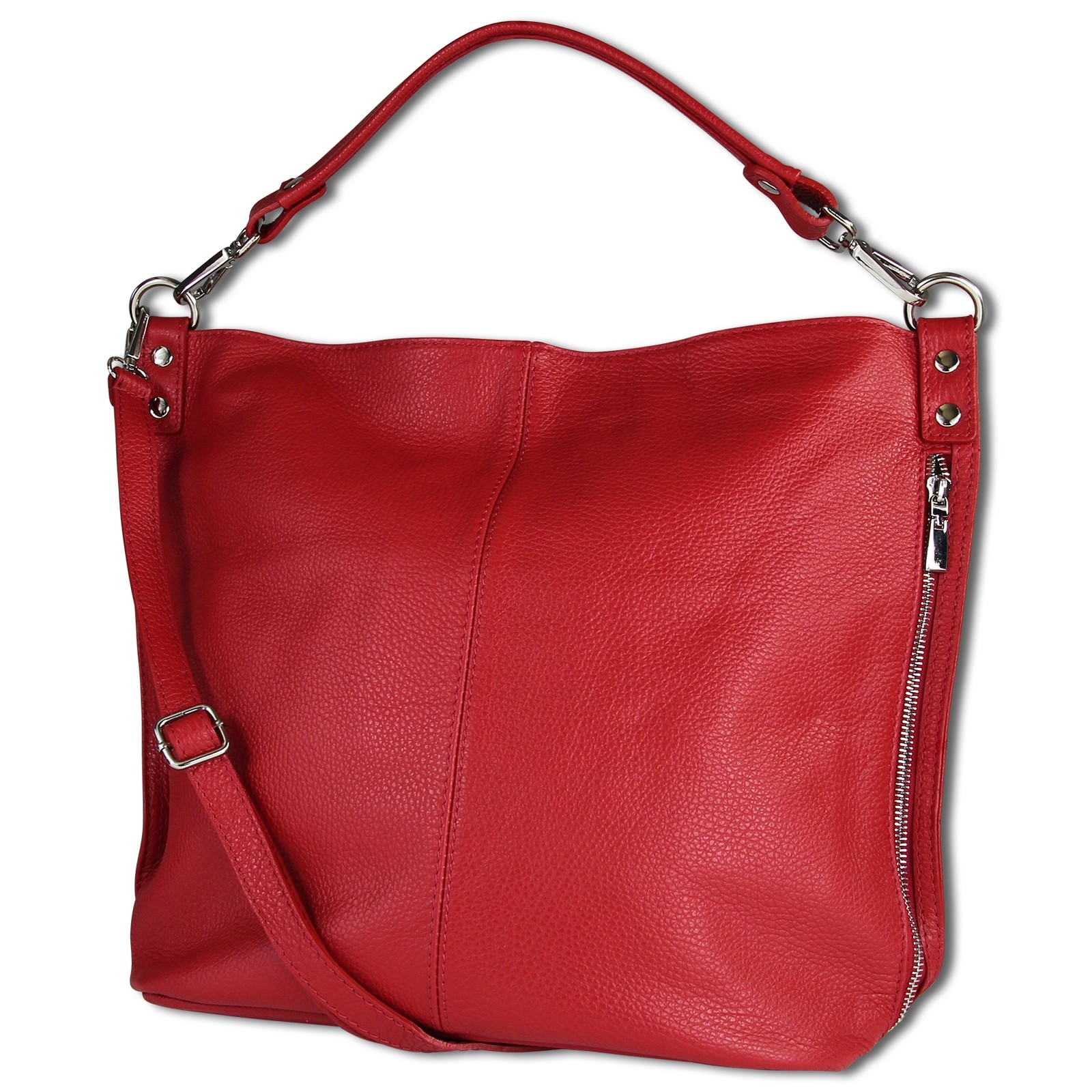 Toscanto Damen Shopper Leder Tasche rot OTT138SR