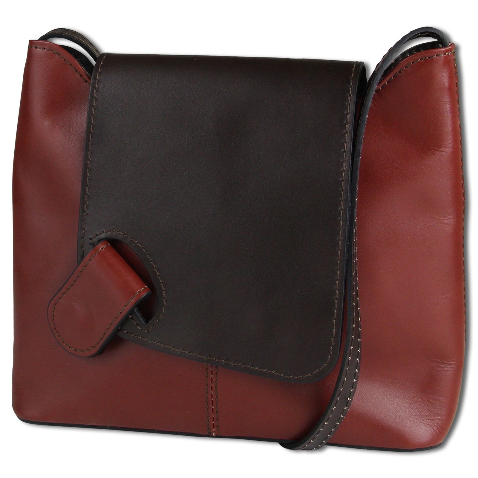 Toscanto Damen Leder Tasche braun dunkelbraun OTT139SN