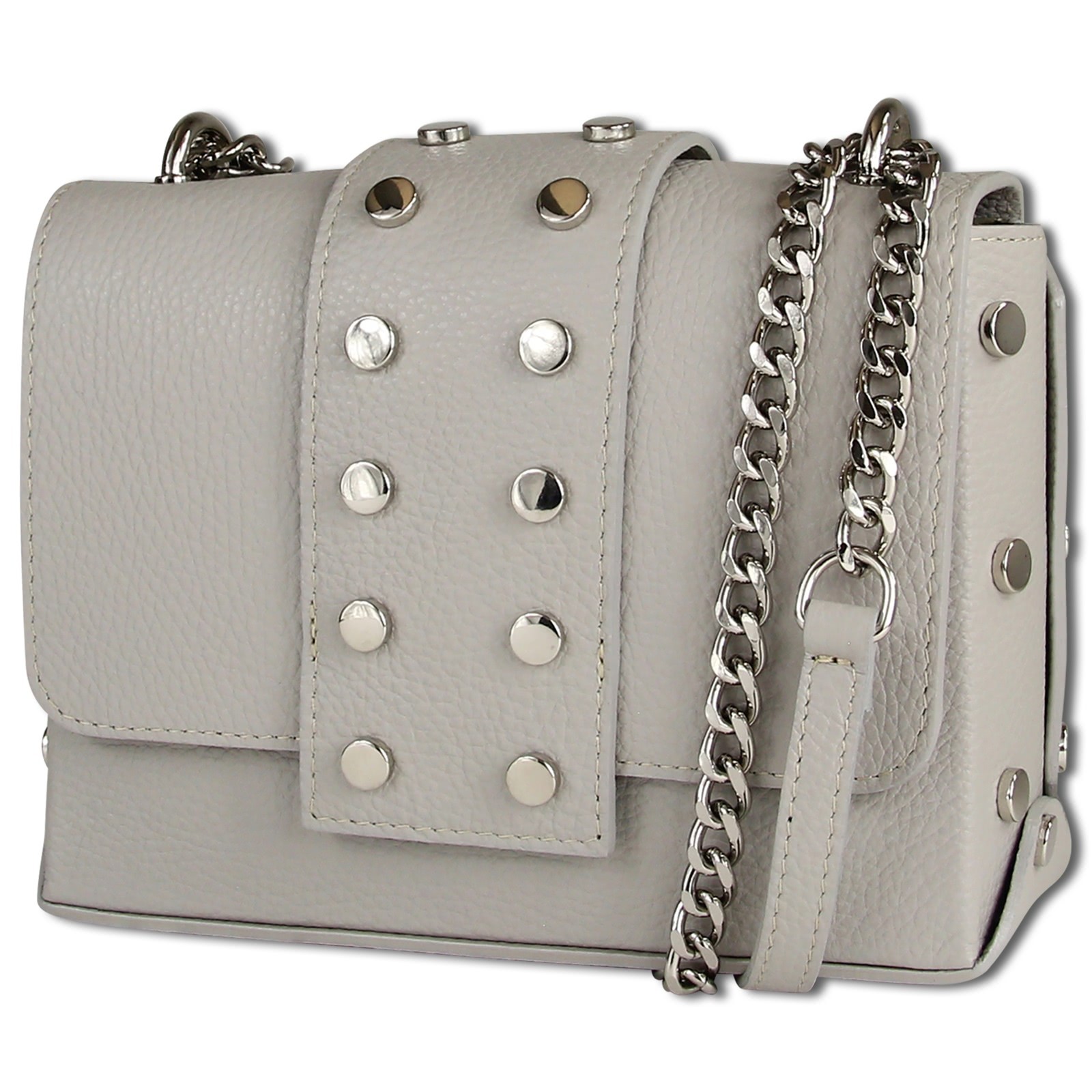 Toscanto Damen Jugend Abendtasche Leder Tasche grau OTT143UK