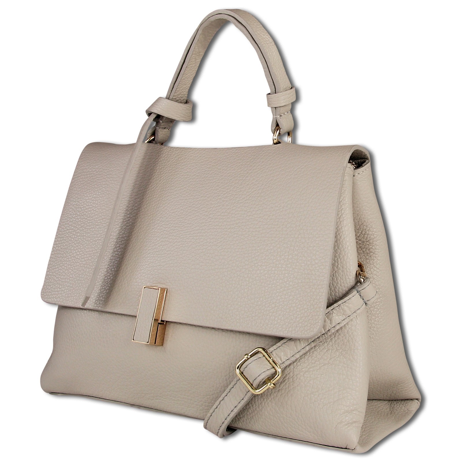 Toscanto Damen Leder Tasche hellgrau OTT153UK