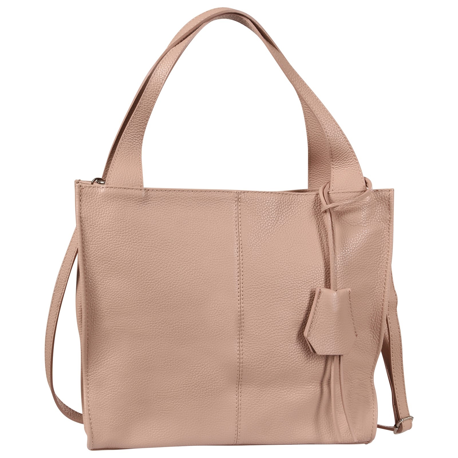 Toscanto Damen Schultertasche Shopper Leder Tasche rosa OTT155SA