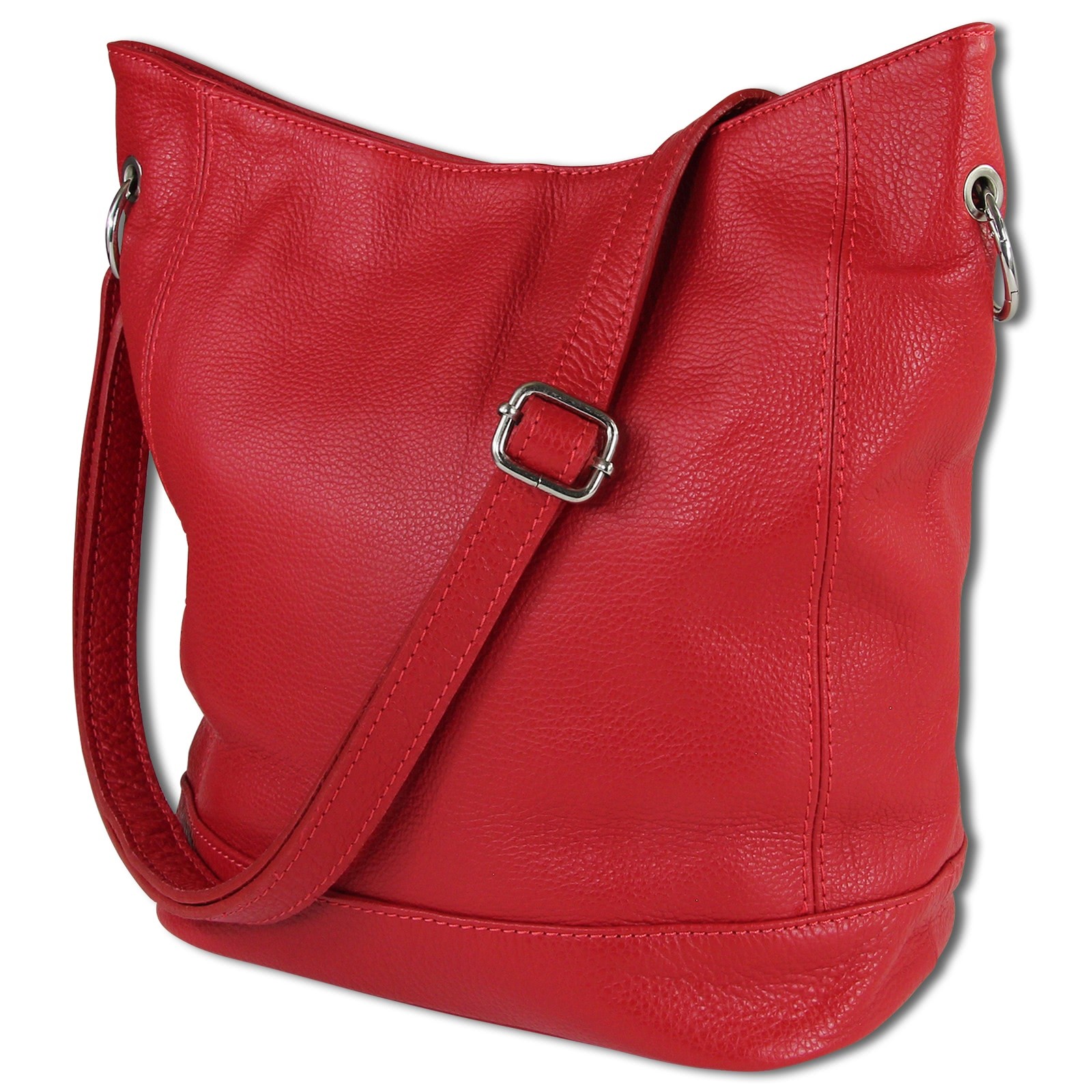 Toscanto Damen Shopper Leder Tasche rot OTT159SR