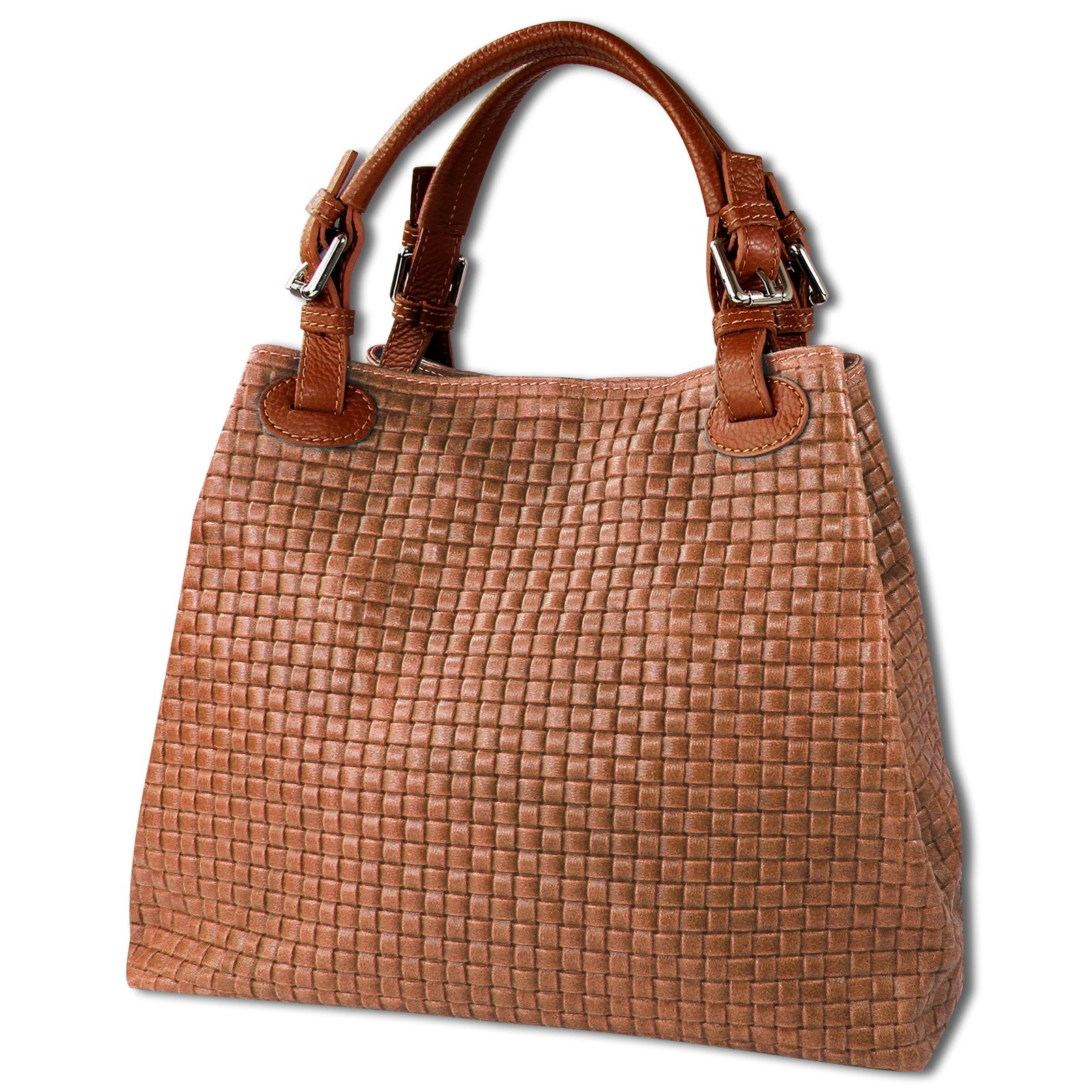 Toscanto Damen Handtasche Leder Tasche braun OTT164HC