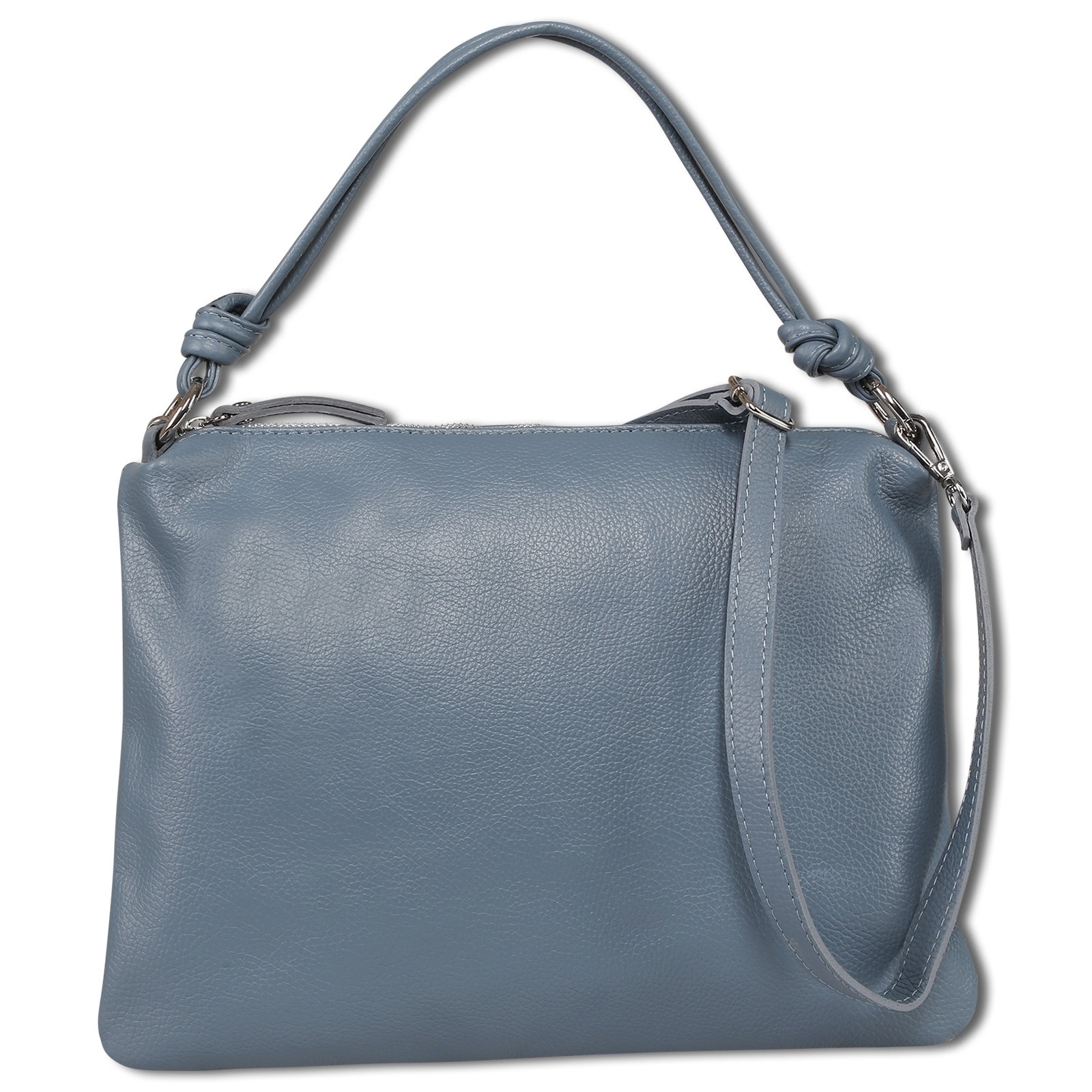 Toscanto Damen Schultertasche Leder Tasche blau OTT173SH5