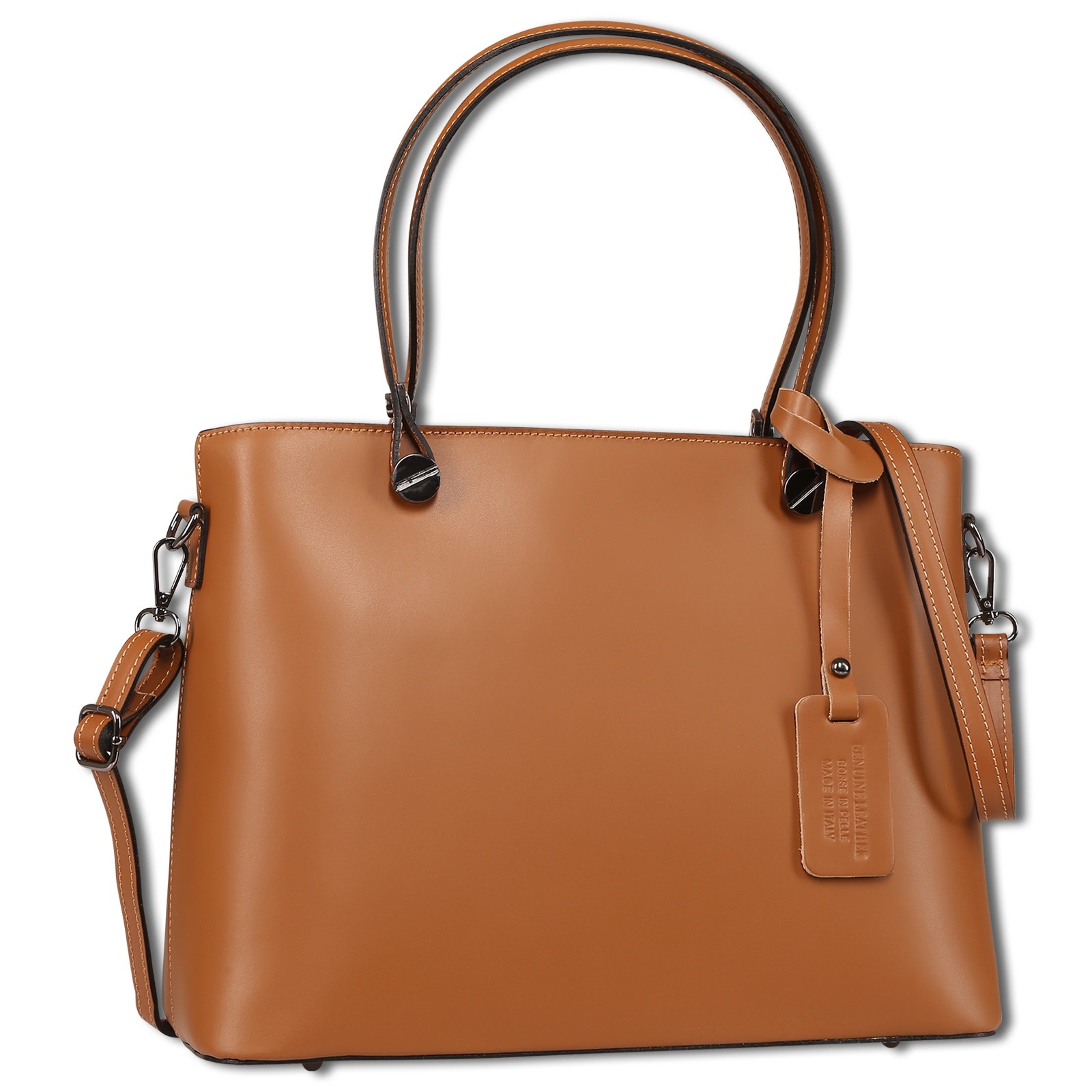 Toscanto Damen Schultertasche Leder Tasche tan hellbraun OTT175SC3