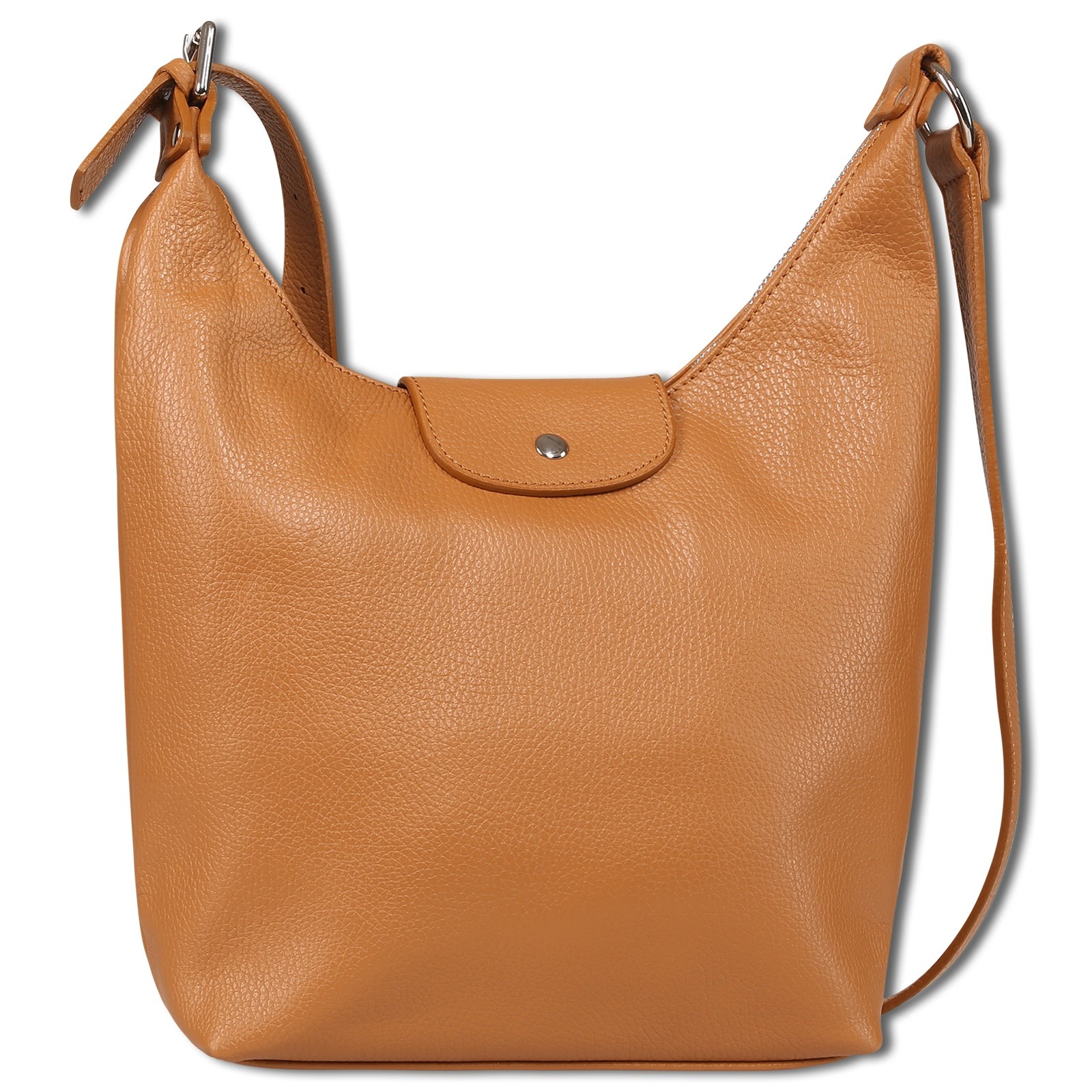 Toscanto Damen Umhängetasche Leder Tasche tan hellbraun OTT181UC2