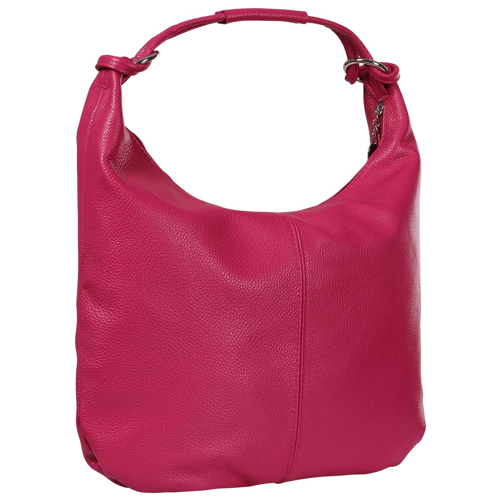Toscanto Damen Schultertasche Leder Tasche pink fuchsia OTT190SP4