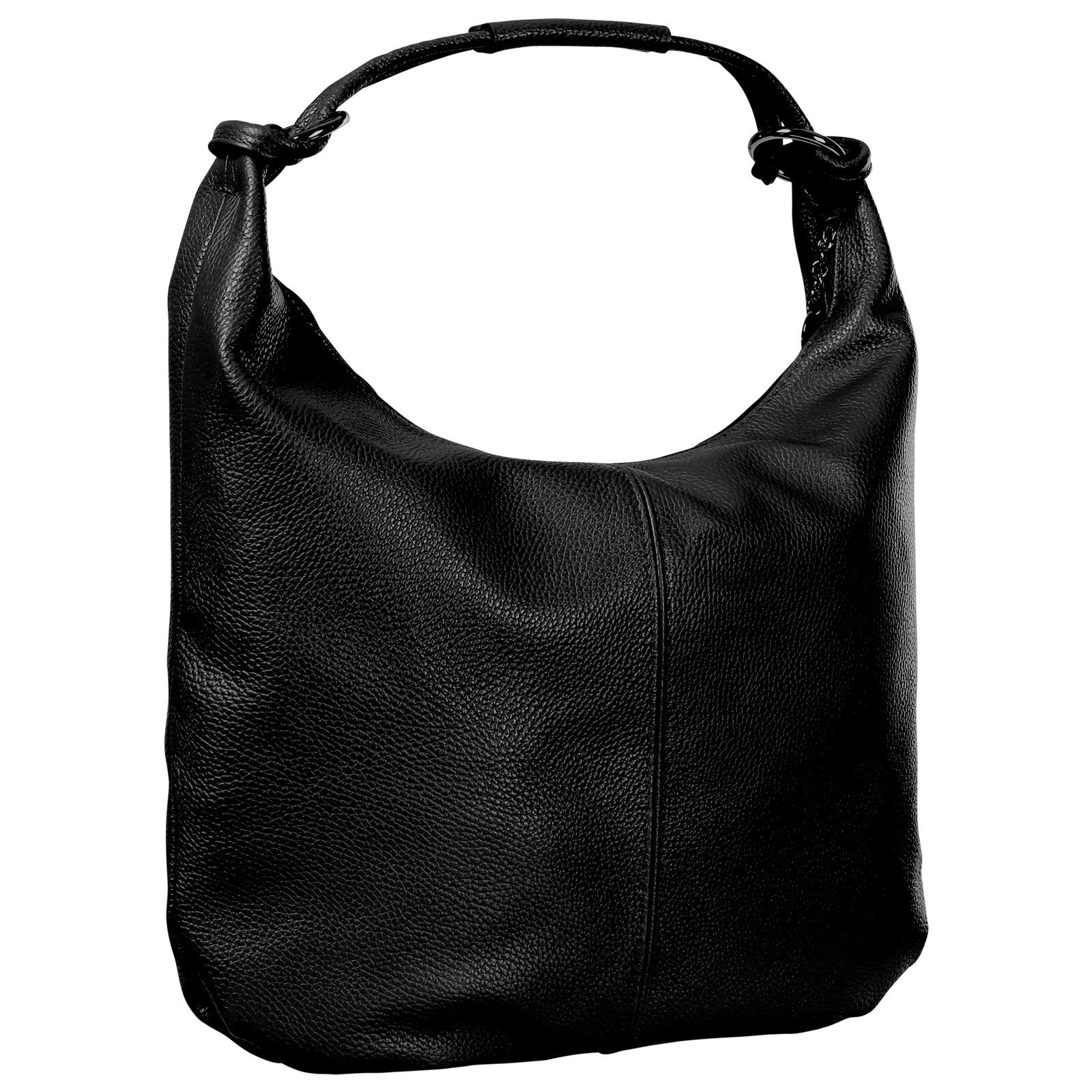 Toscanto Damen Schultertasche Leder Tasche schwarz OTT190SS1