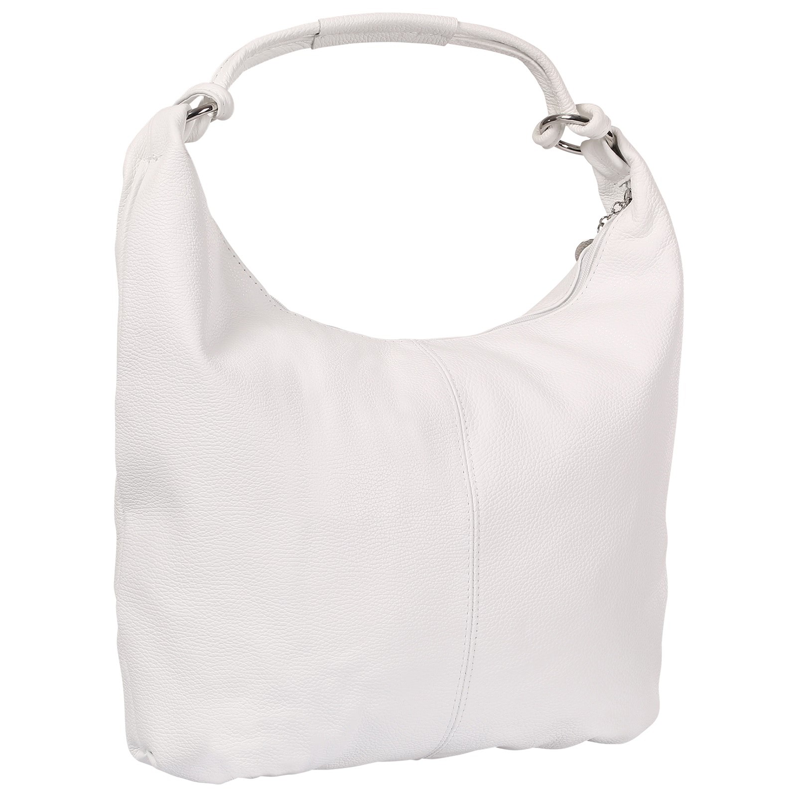 Toscanto Damen Schultertasche Leder Tasche weiß OTT190SW1