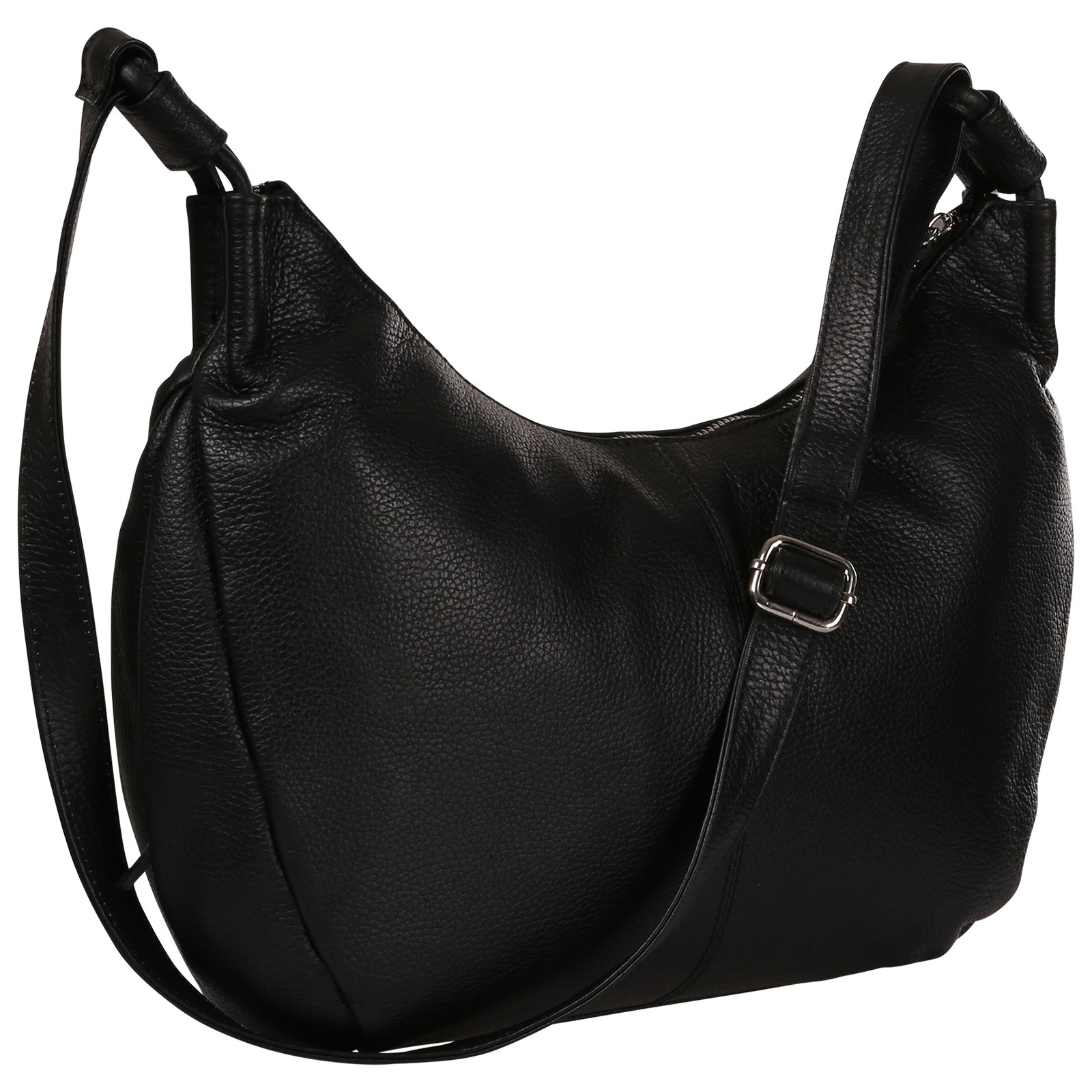 Toscanto Damen Umhängetasche Leder Tasche schwarz OTT192US1