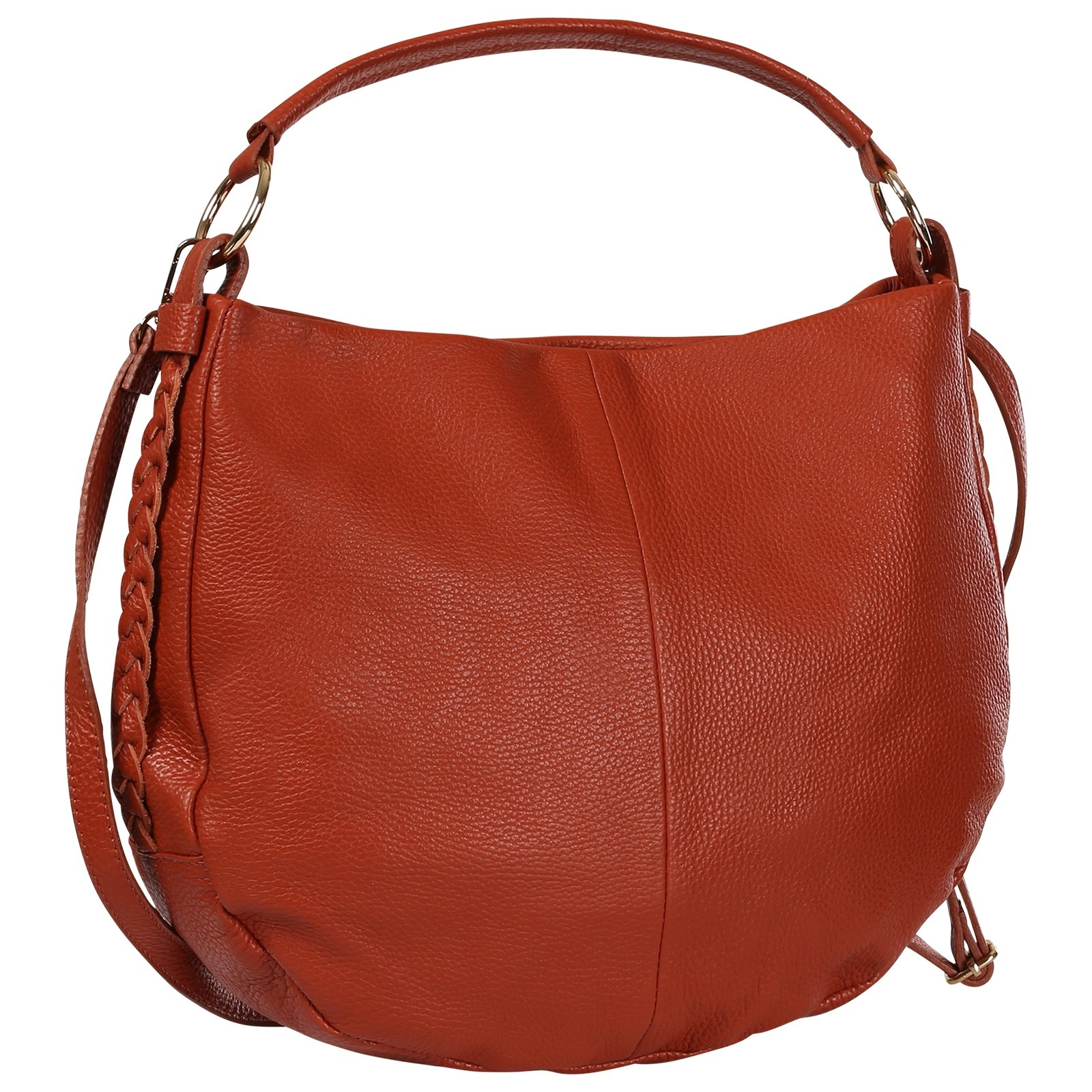 Toscanto Damen Schultertasche Leder Tasche orange OTT194SO4