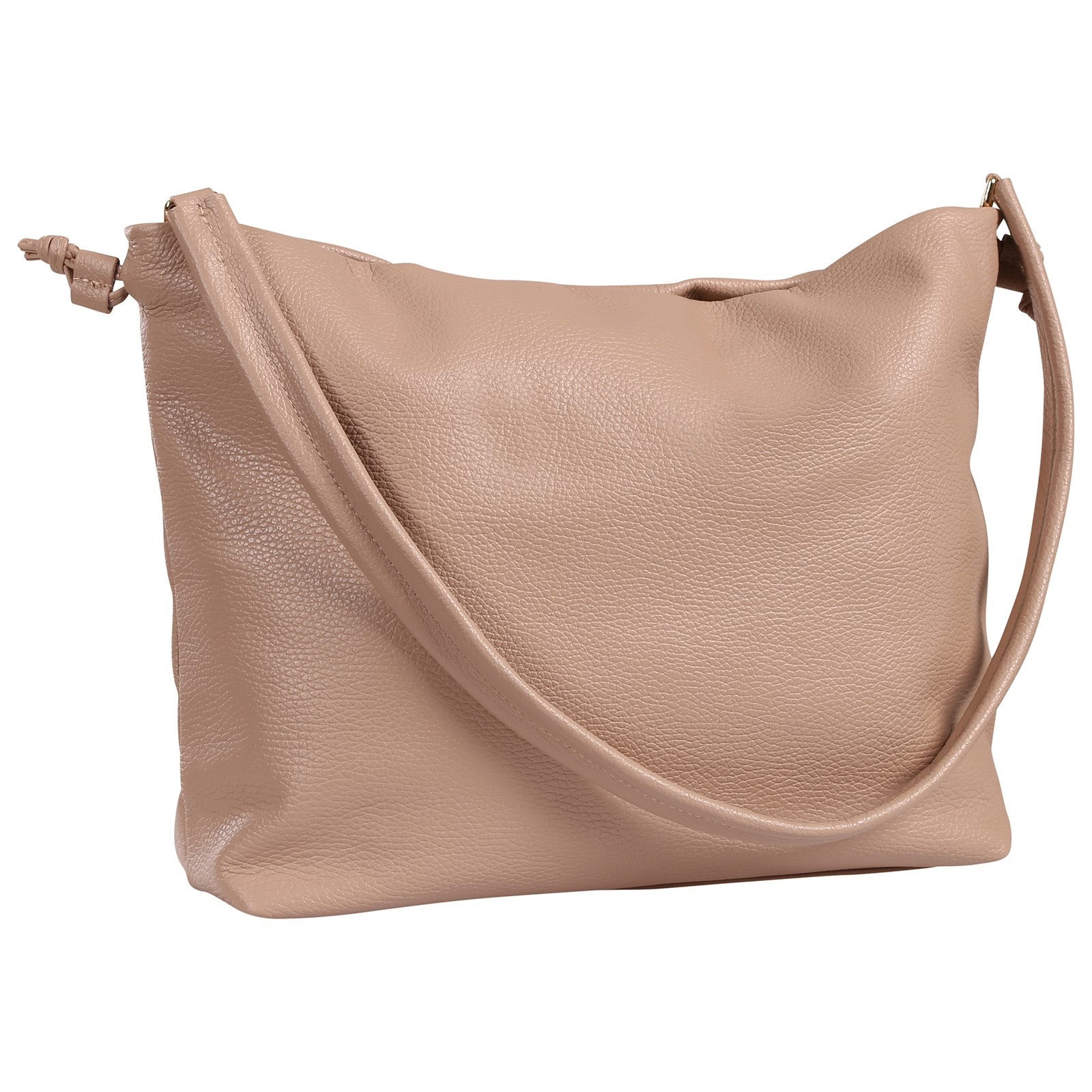Toscanto Damen Schultertasche Beuteltasche Leder Tasche rosa OTT197SA1