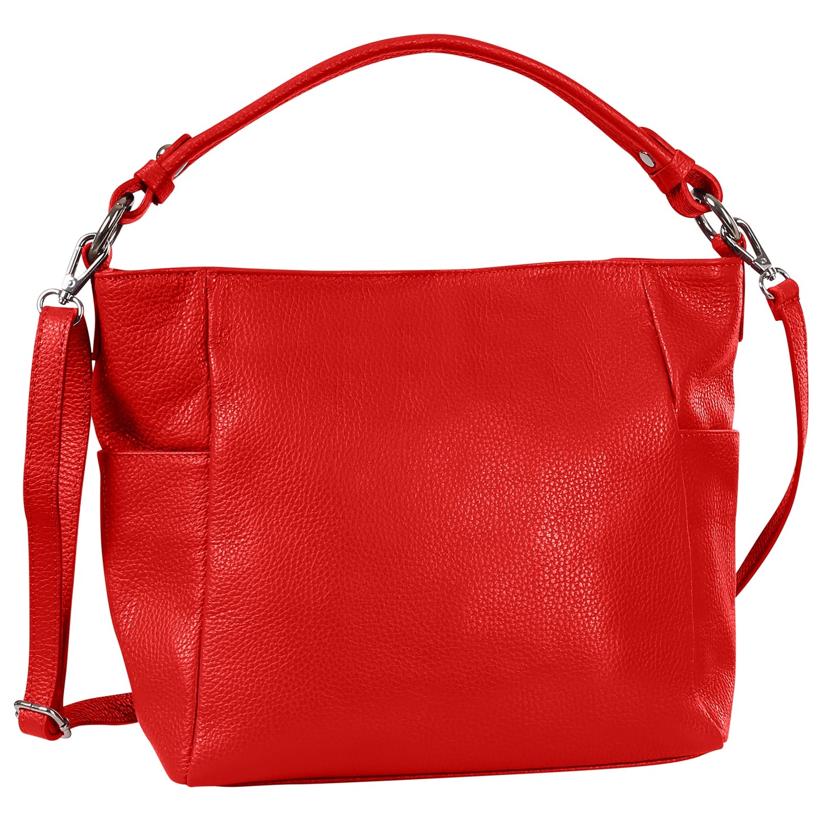 Toscanto Damen Schultertasche Leder Tasche rot OTT199SR4