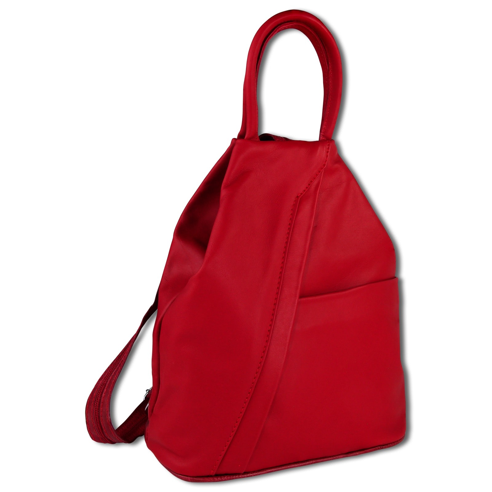 Toscanto Damen Cityrucksack Leder Rucksack rot OTT604RR