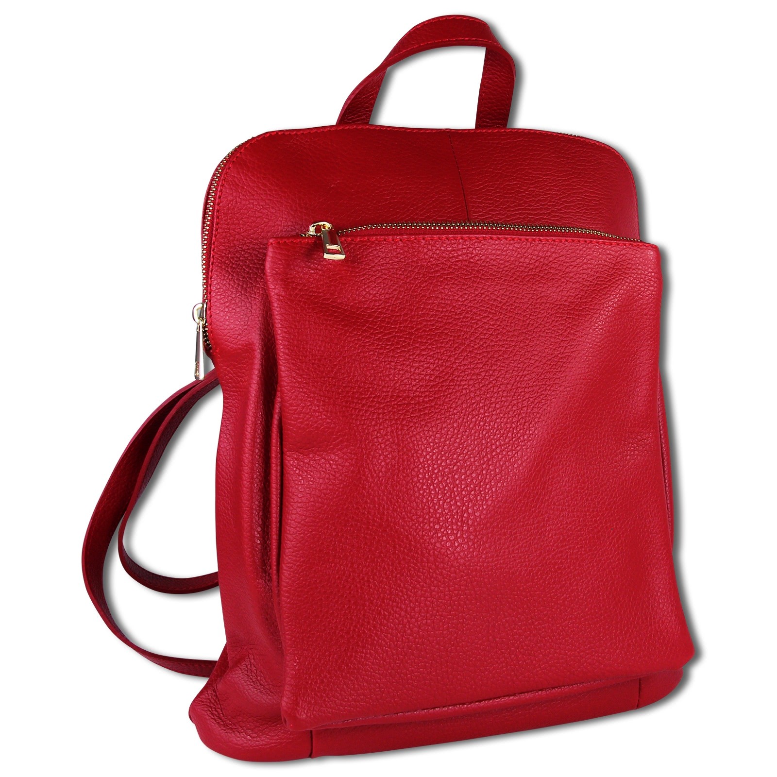 Toscanto Damen Cityrucksack Leder Tasche rot OTT610RR