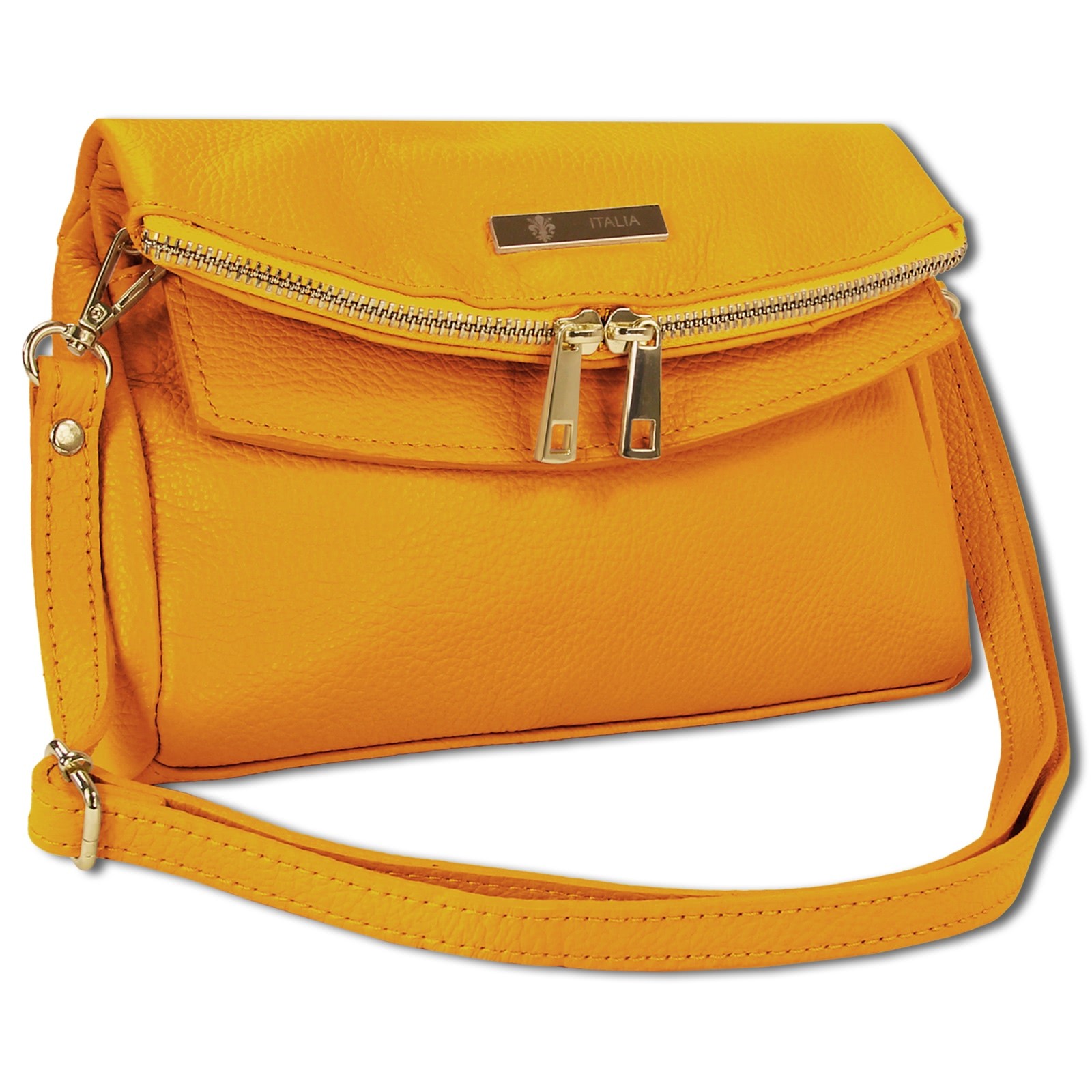 Toscanto Damen Clutch Leder Tasche gelb OTT803SY