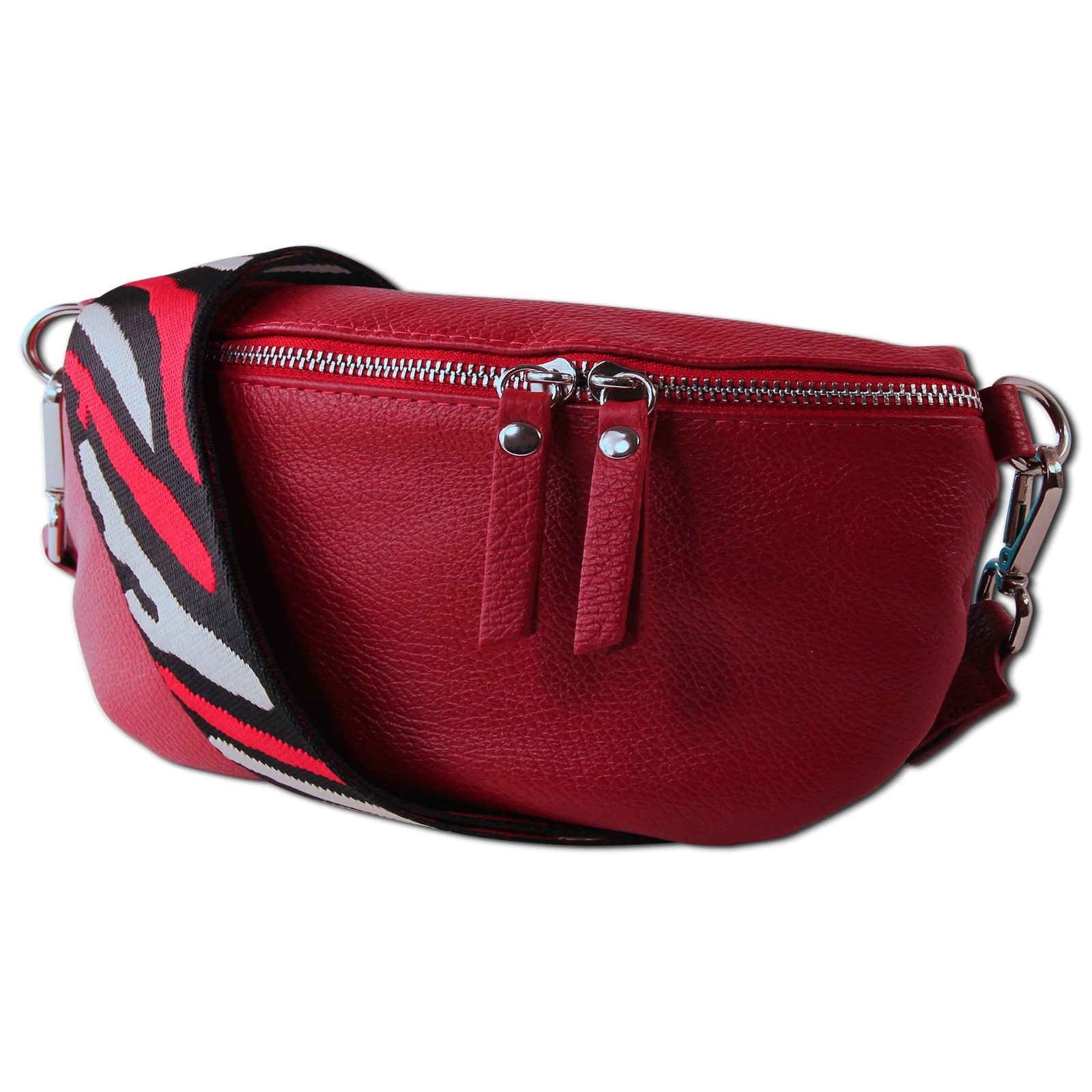 Toscanto Damen Gürteltasche Leder Tasche rot OTT807BR