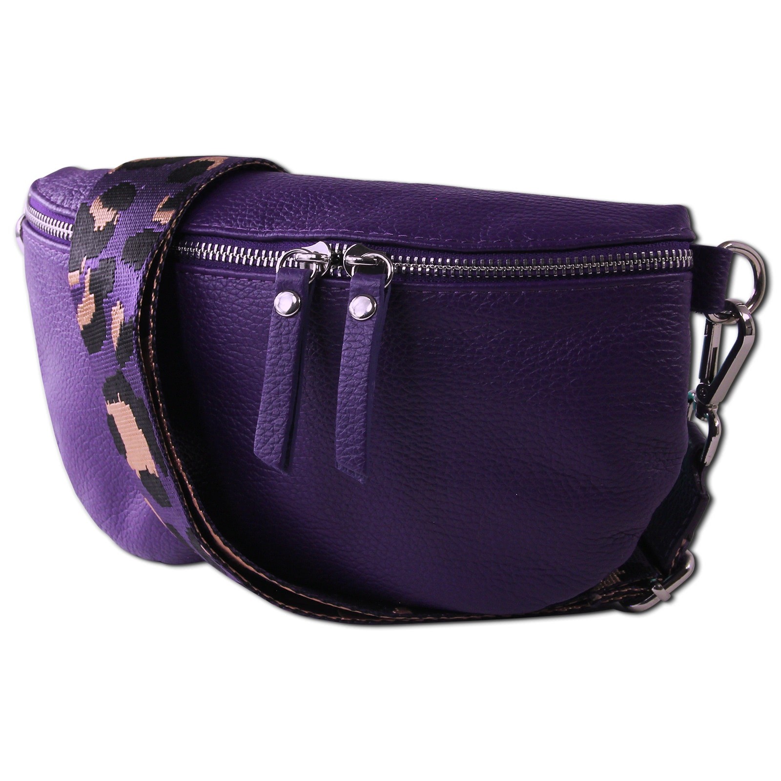 Toscanto Damen Gürteltasche Leder Tasche violett OTT807BV