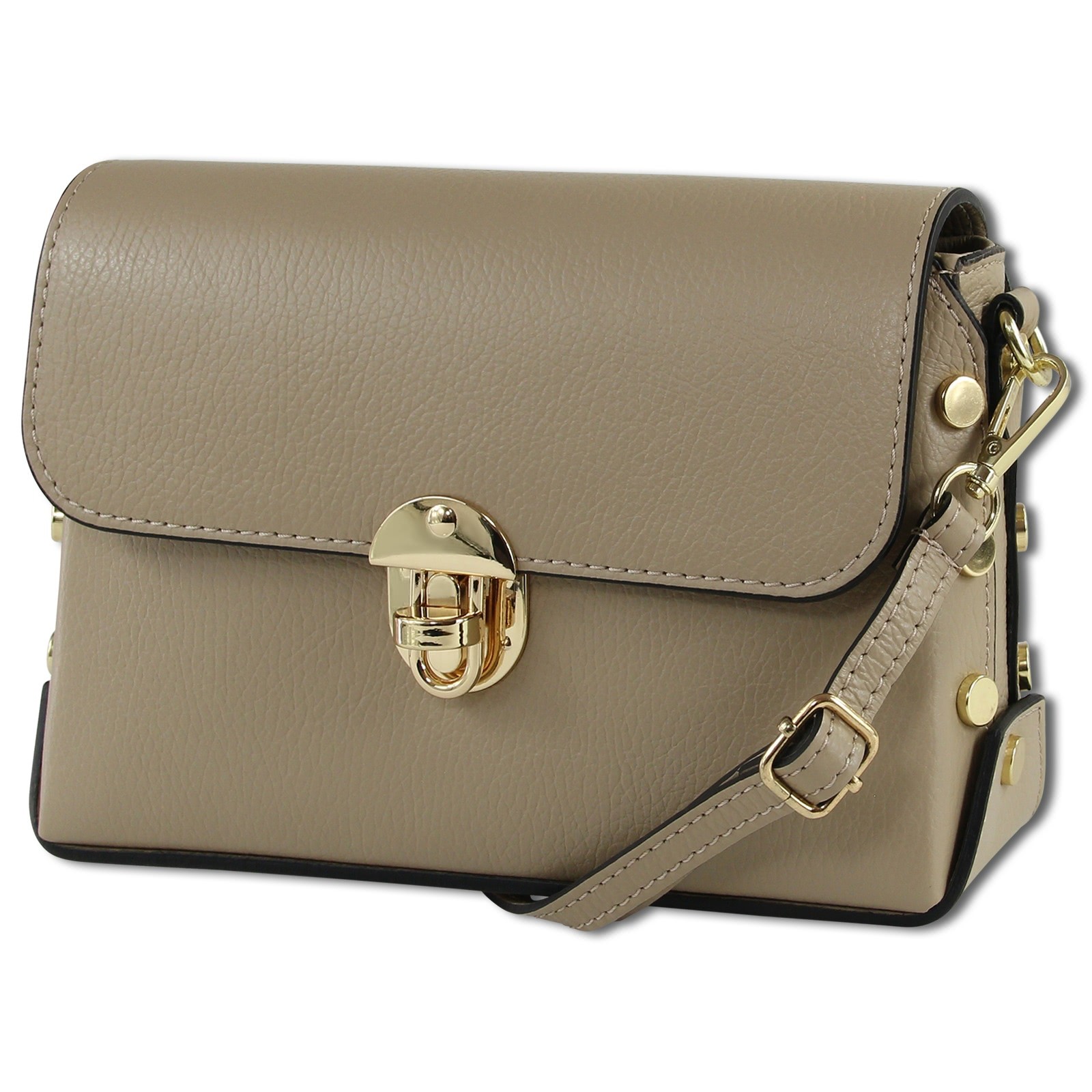 Toscanto Damen Leder Tasche taupe beige OTT808UC