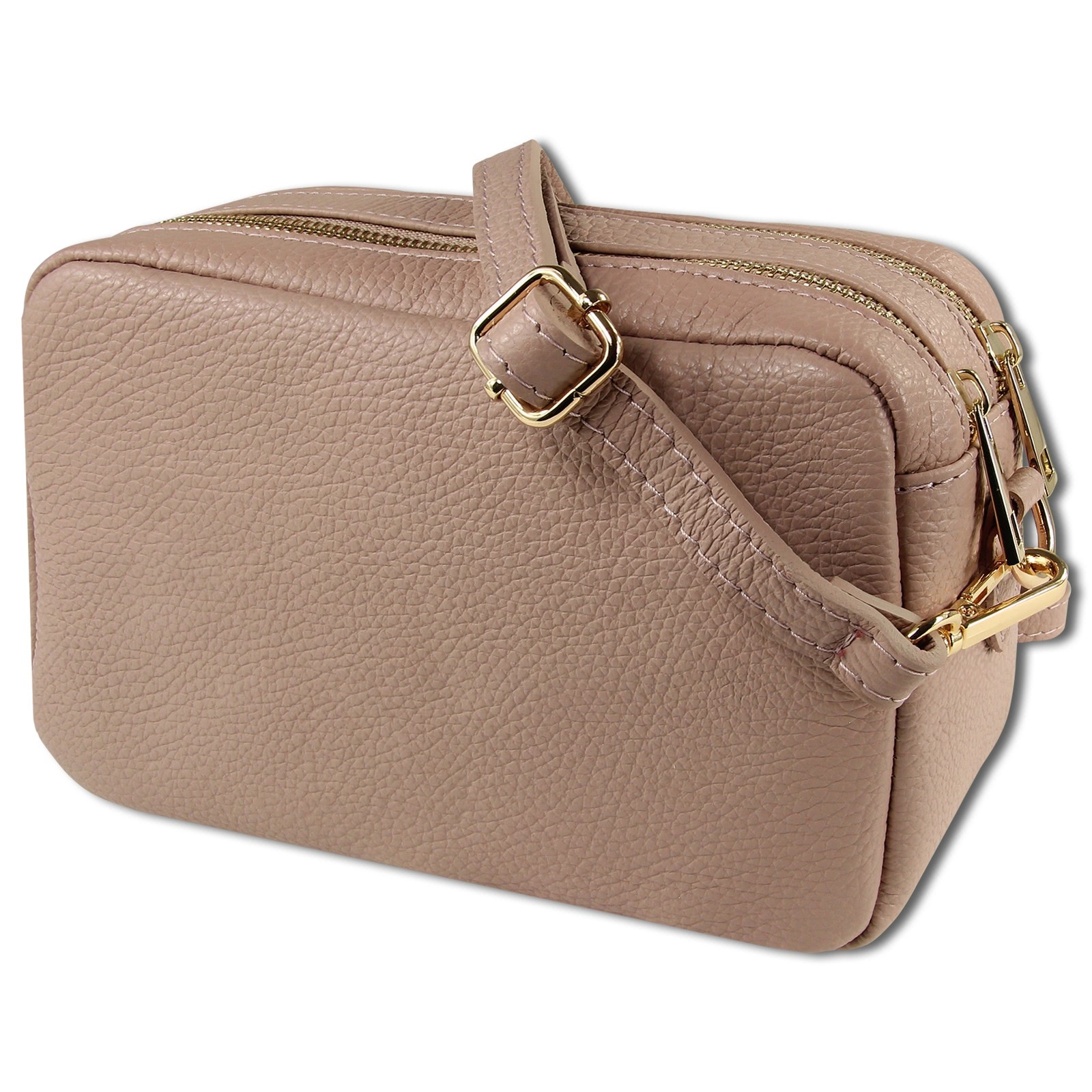 Toscanto Damen Umhängetasche Leder Tasche rosa OTT809UA