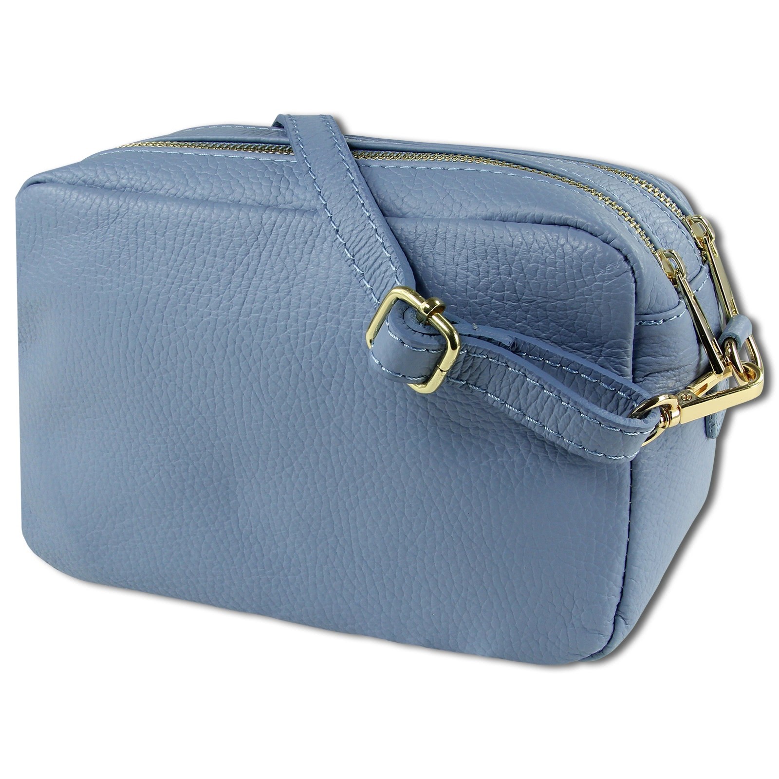 Toscanto Damen Leder Tasche hellblau OTT809UH
