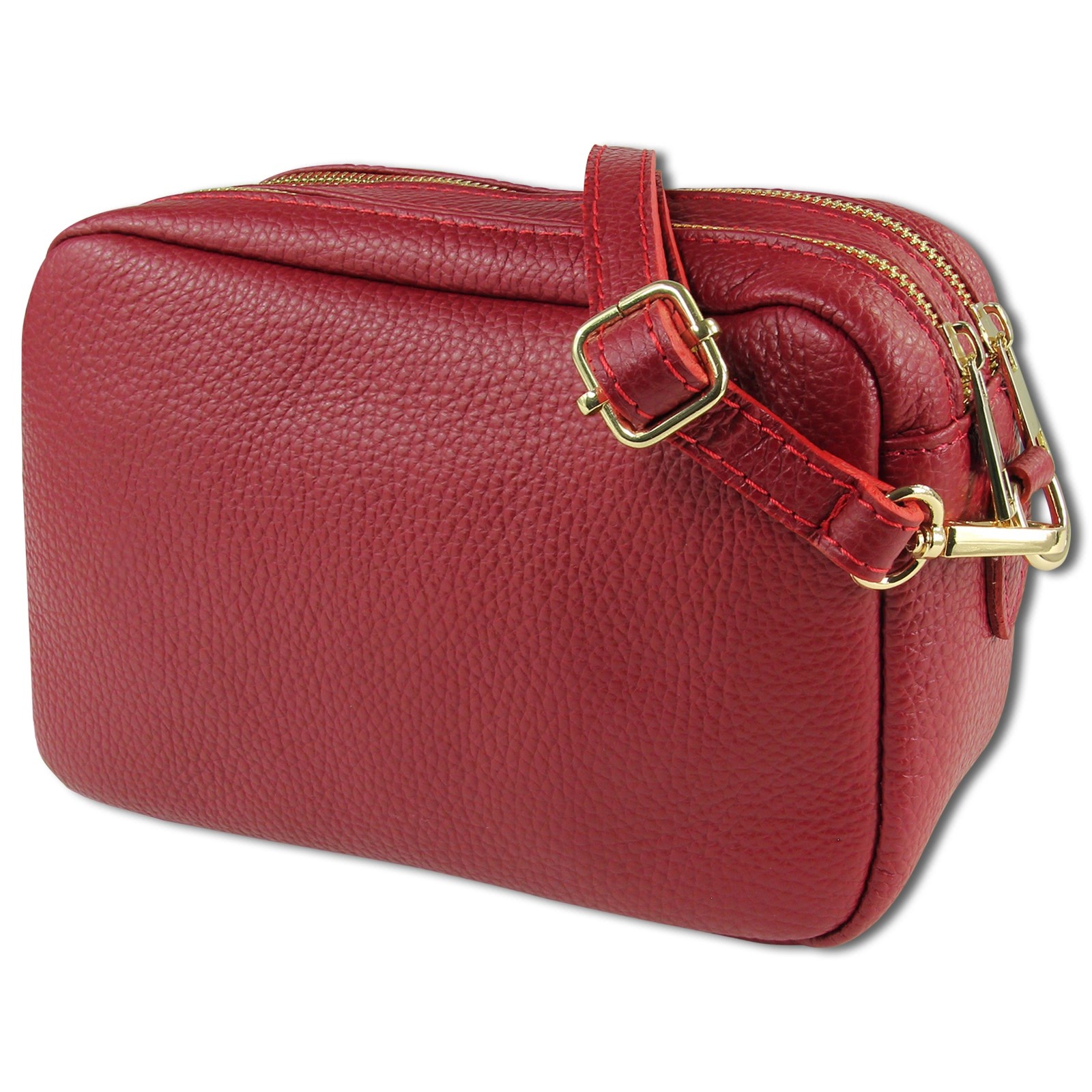 Toscanto Damen Umhängetasche Leder Tasche rot OTT809UR