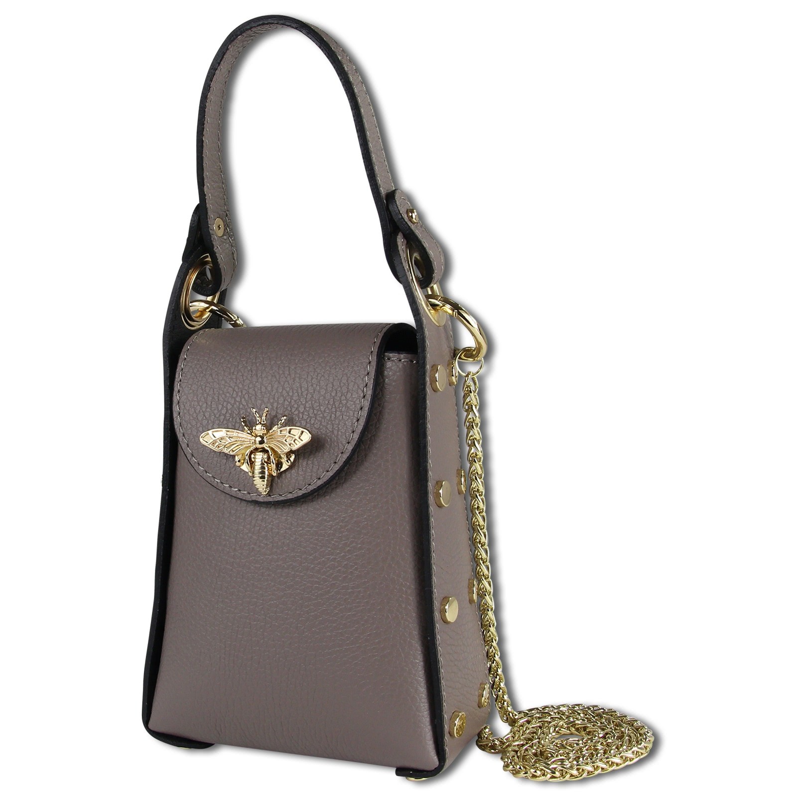 Toscanto Damen Leder Tasche braun taupe OTT813UN