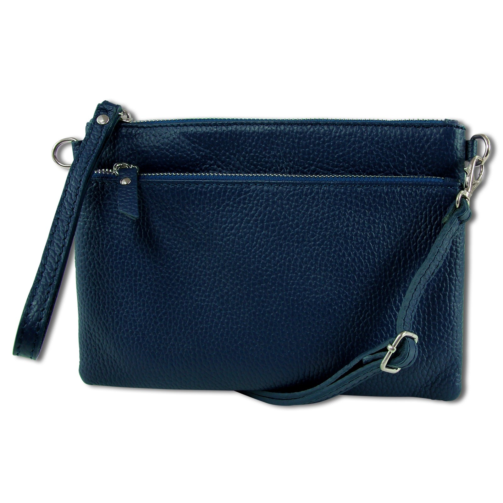 Toscanto Damen Jugend Handgelenktasche Leder Tasche blau OTT816UB