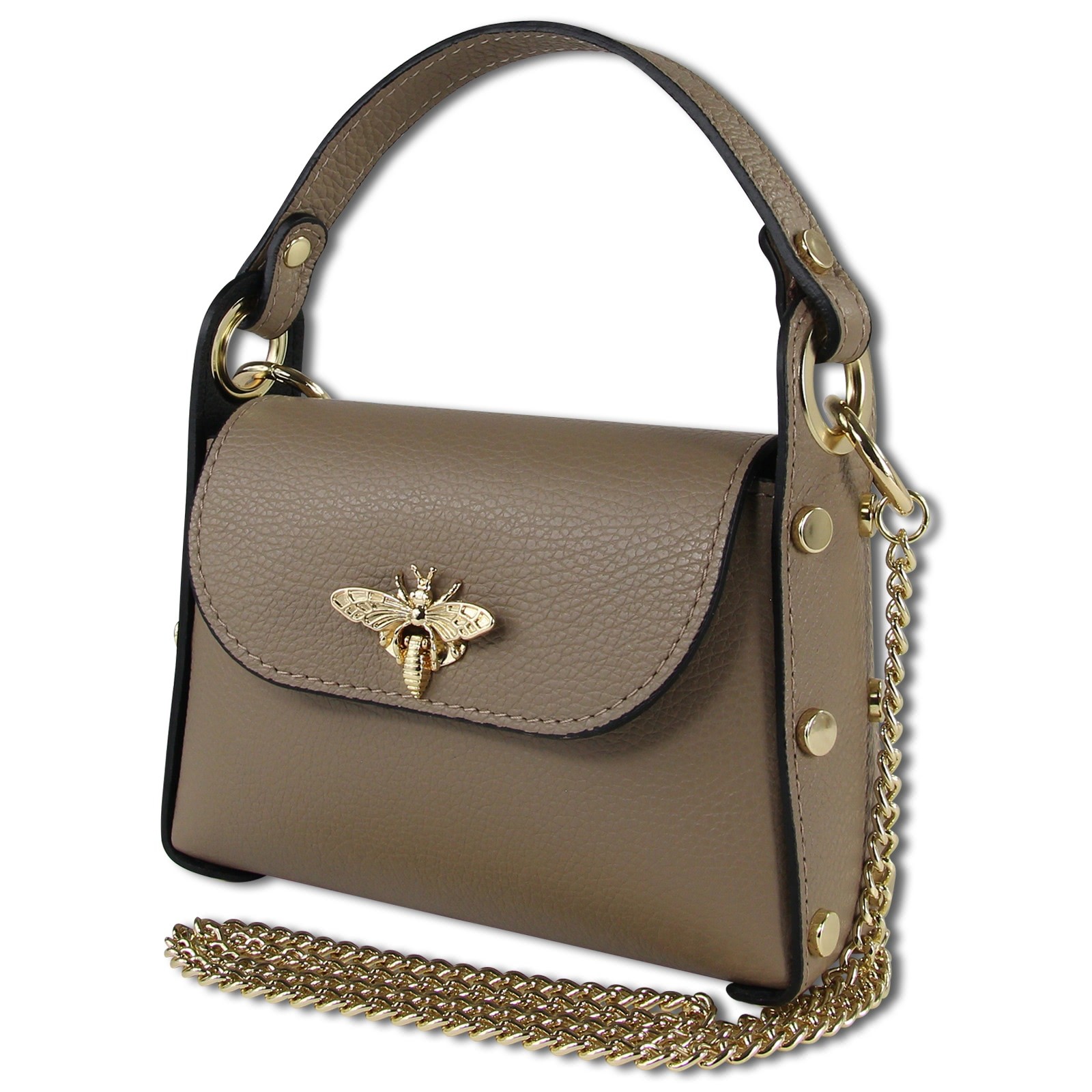 Toscanto Damen Leder Tasche taupe beige OTT817UC