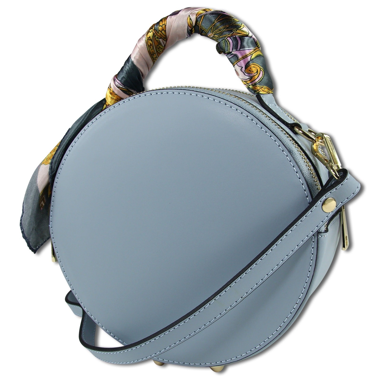 Toscanto Damen Leder Tasche hellblau OTT819SH