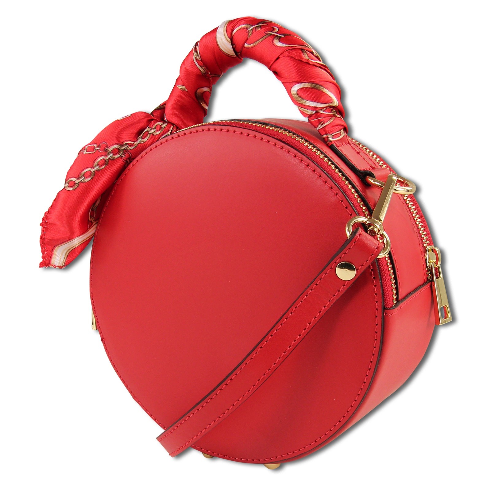 Toscanto Damen Schultertasche Leder Tasche rot OTT819SR