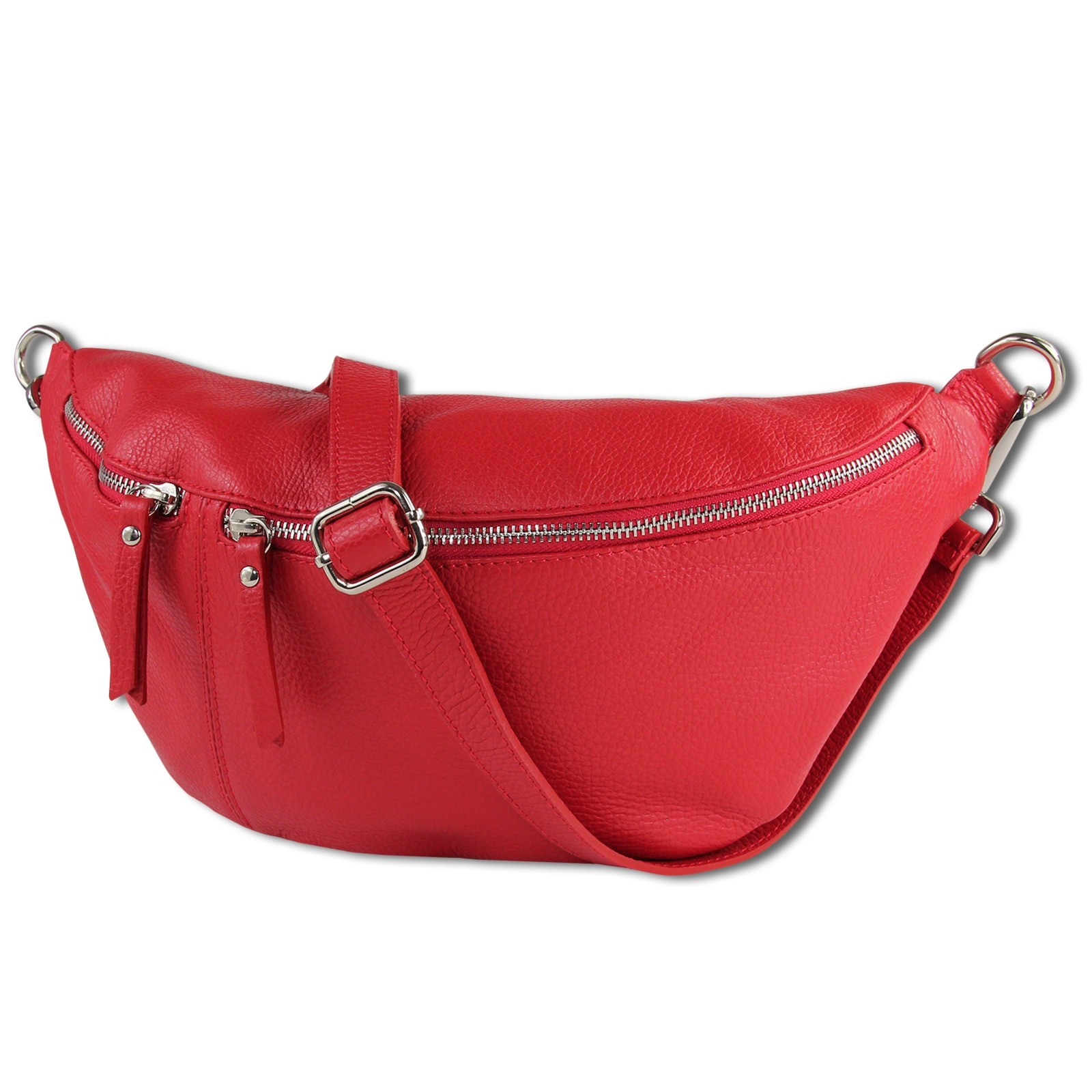 Toscanto Damen Gürteltasche Leder Tasche rot OTT820BR