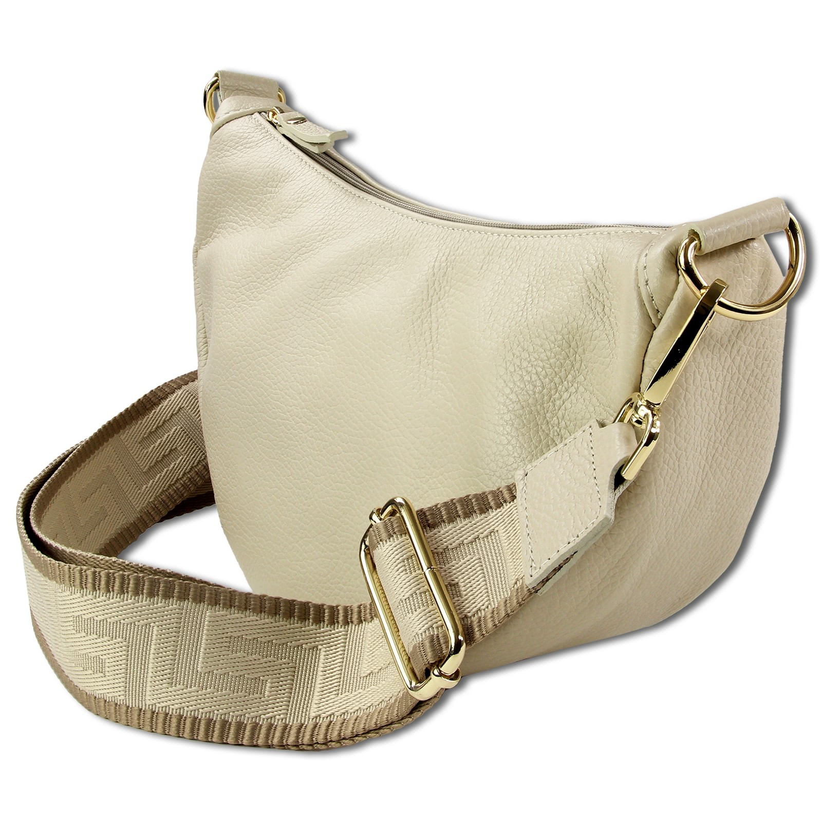 Toscanto Damen Jugend Citytasche Leder Tasche beige OTT823BI