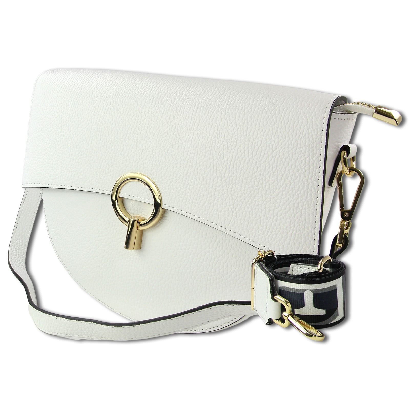 Toscanto Damen Jugend Citytasche Leder Tasche weiß OTT824UW