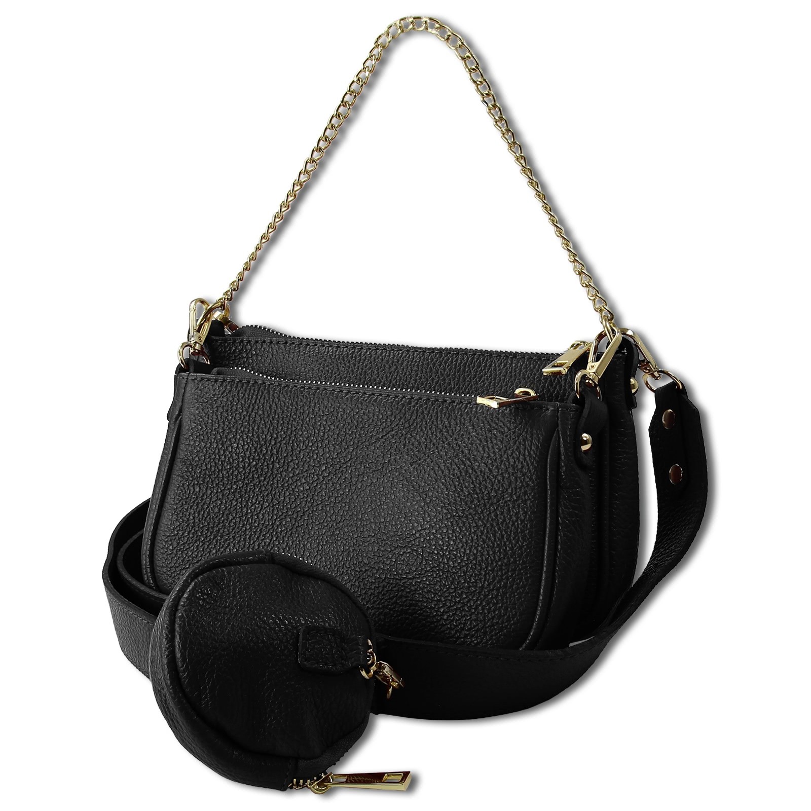 Toscanto Damen Leder Tasche schwarz OTT826US