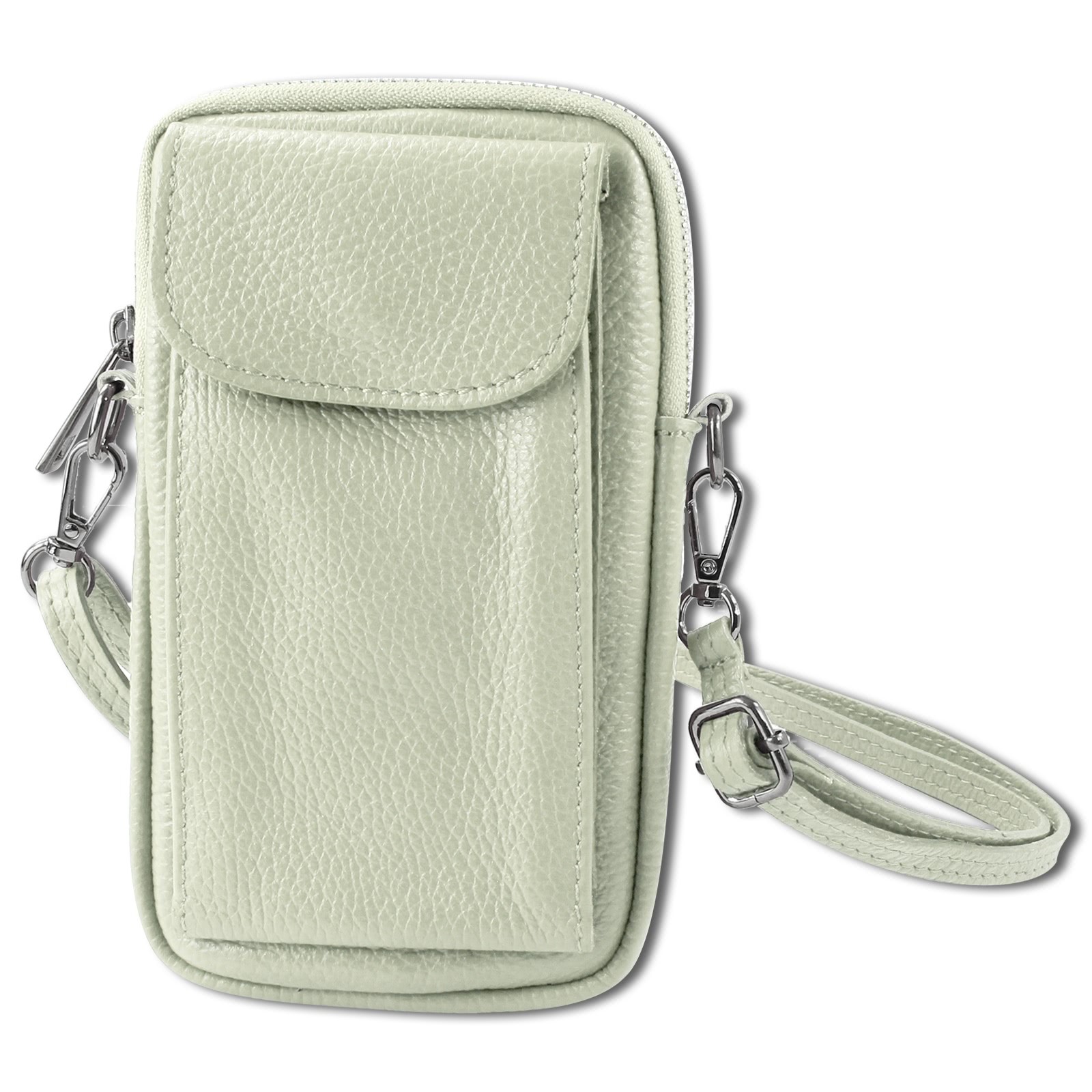 Toscanto Damen Handtasche Leder Tasche beige OTT827SI