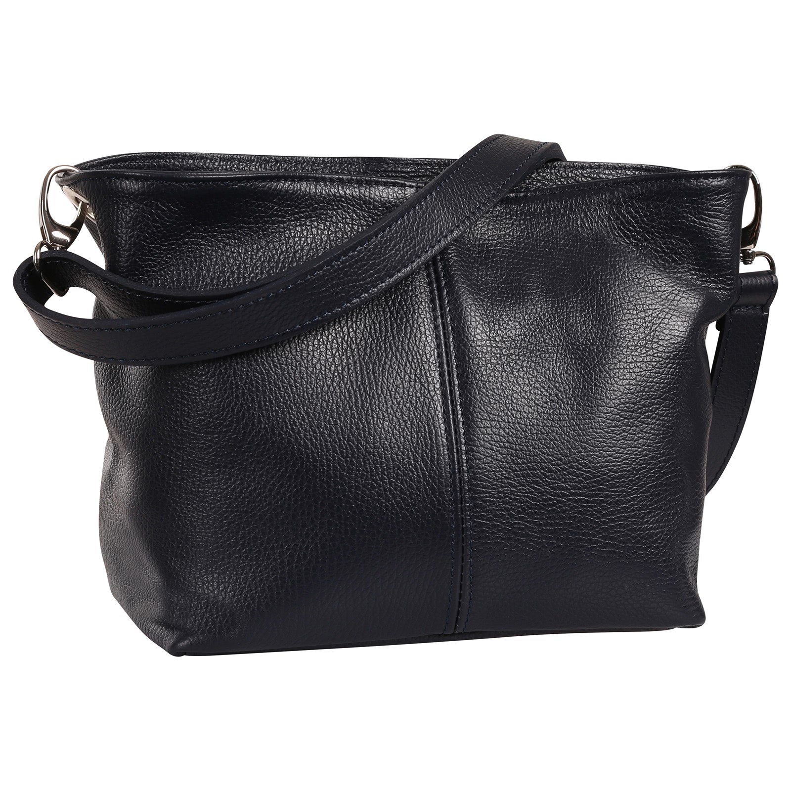 Toscanto Damen Schultertasche Umhängetasche Leder Tasche dunkelblau OTT829SB