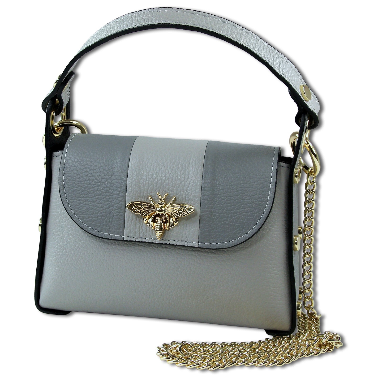 Toscanto Damen Leder Tasche grau hellgrau OTT833UKK