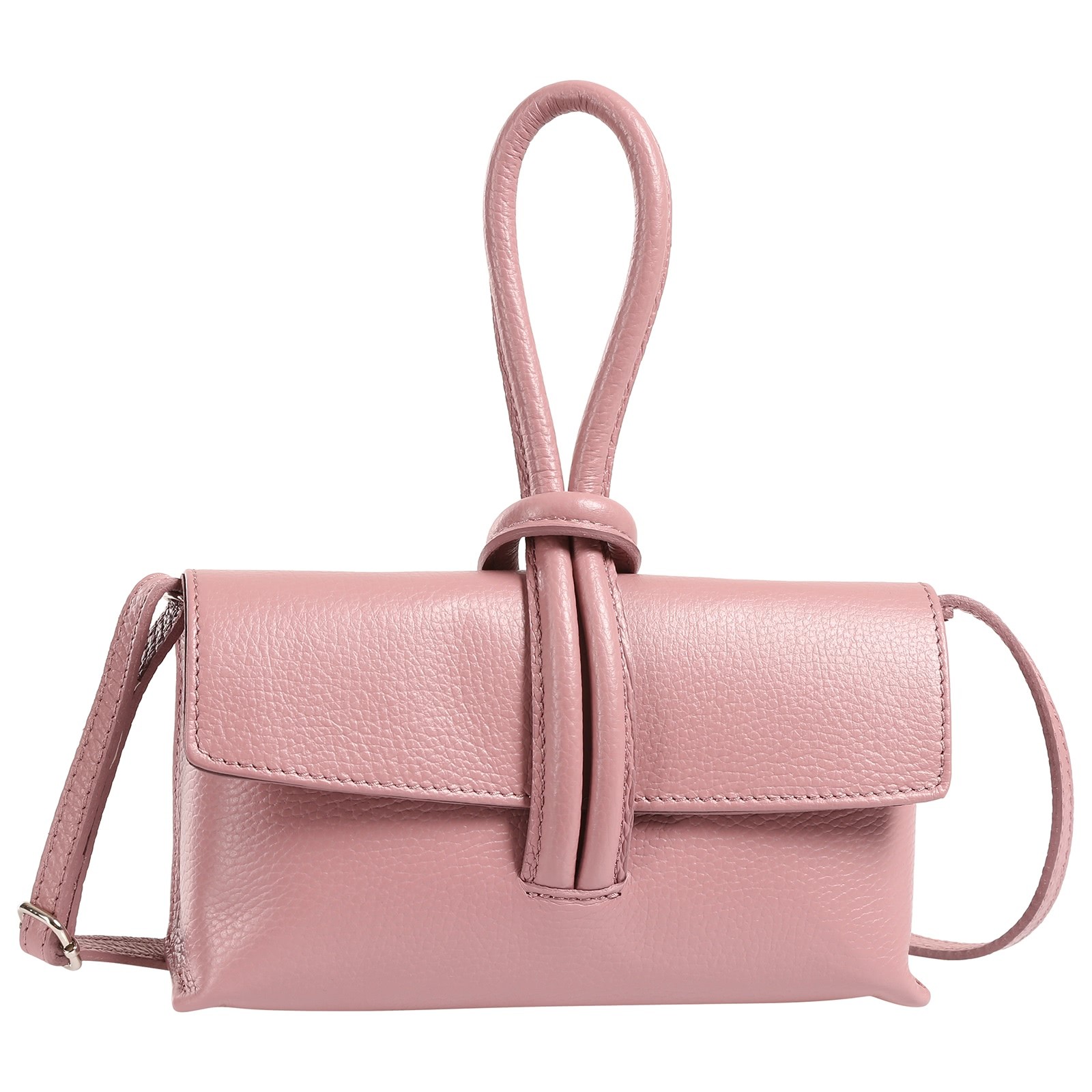 Toscanto Damen Abendtasche Umhängetasche Leder Tasche rosa OTT834AA