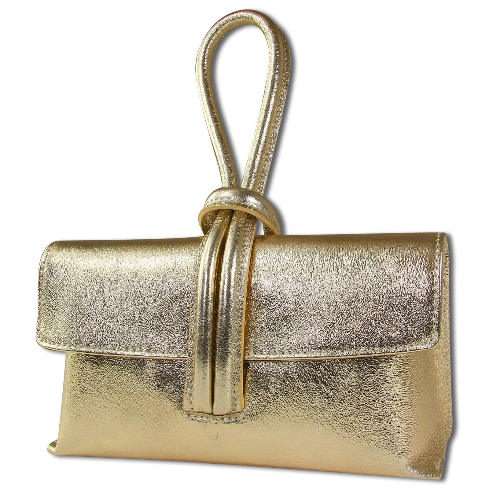 Toscanto Damen Abendtasche Leder Tasche gold OTT834AZ