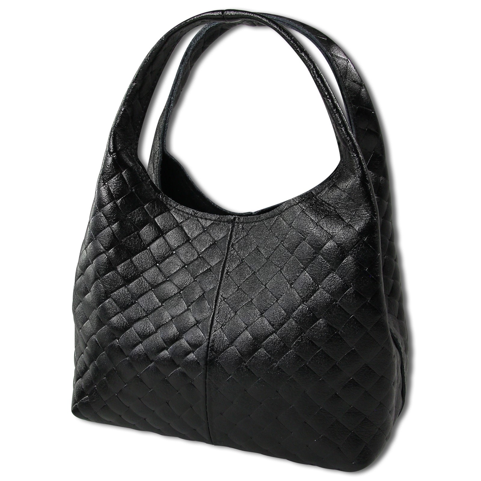 Toscanto Damen Schultertasche Leder Tasche schwarz OTT837SS1