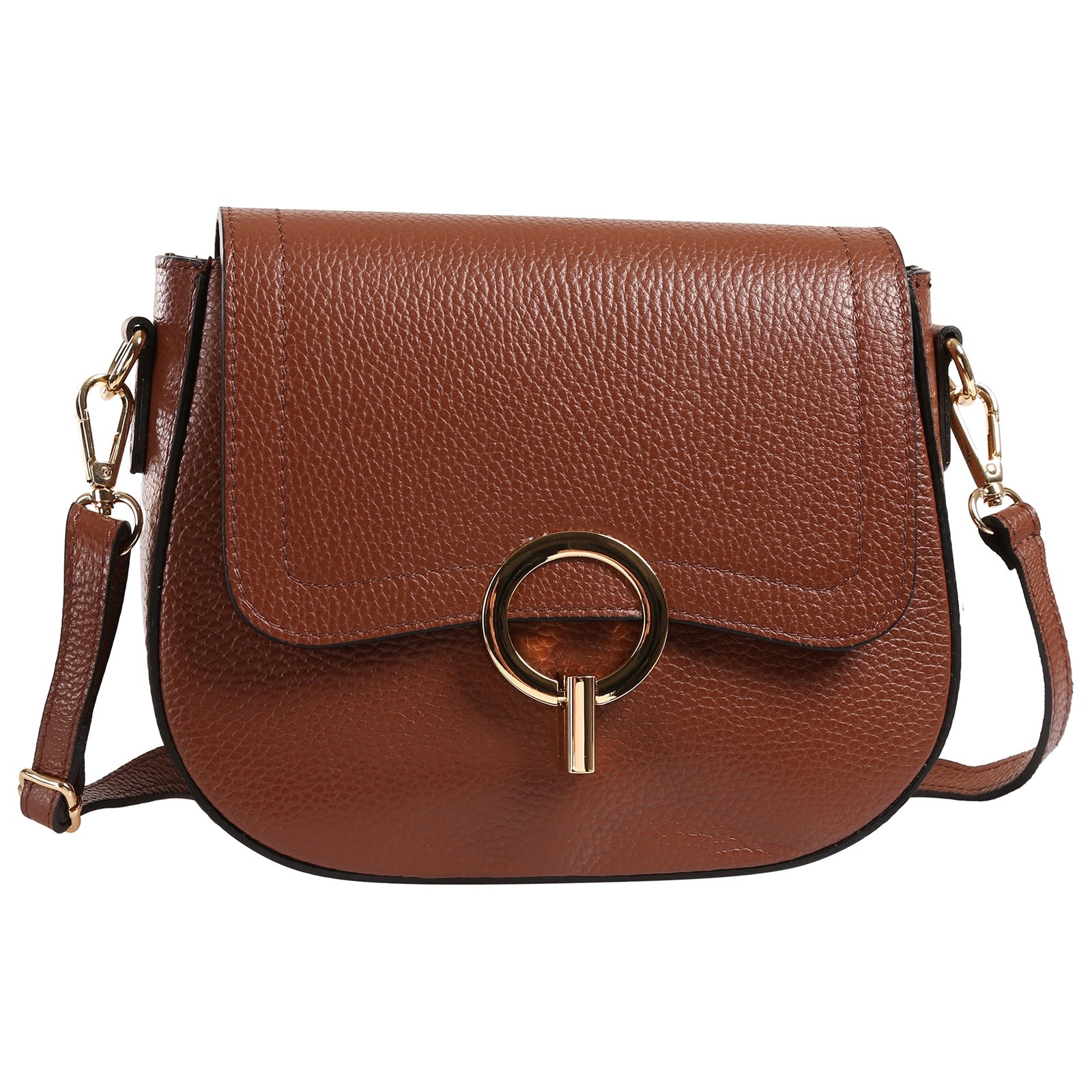 Toscanto Damen Umhängetasche Leder Tasche braun OTT843UN5
