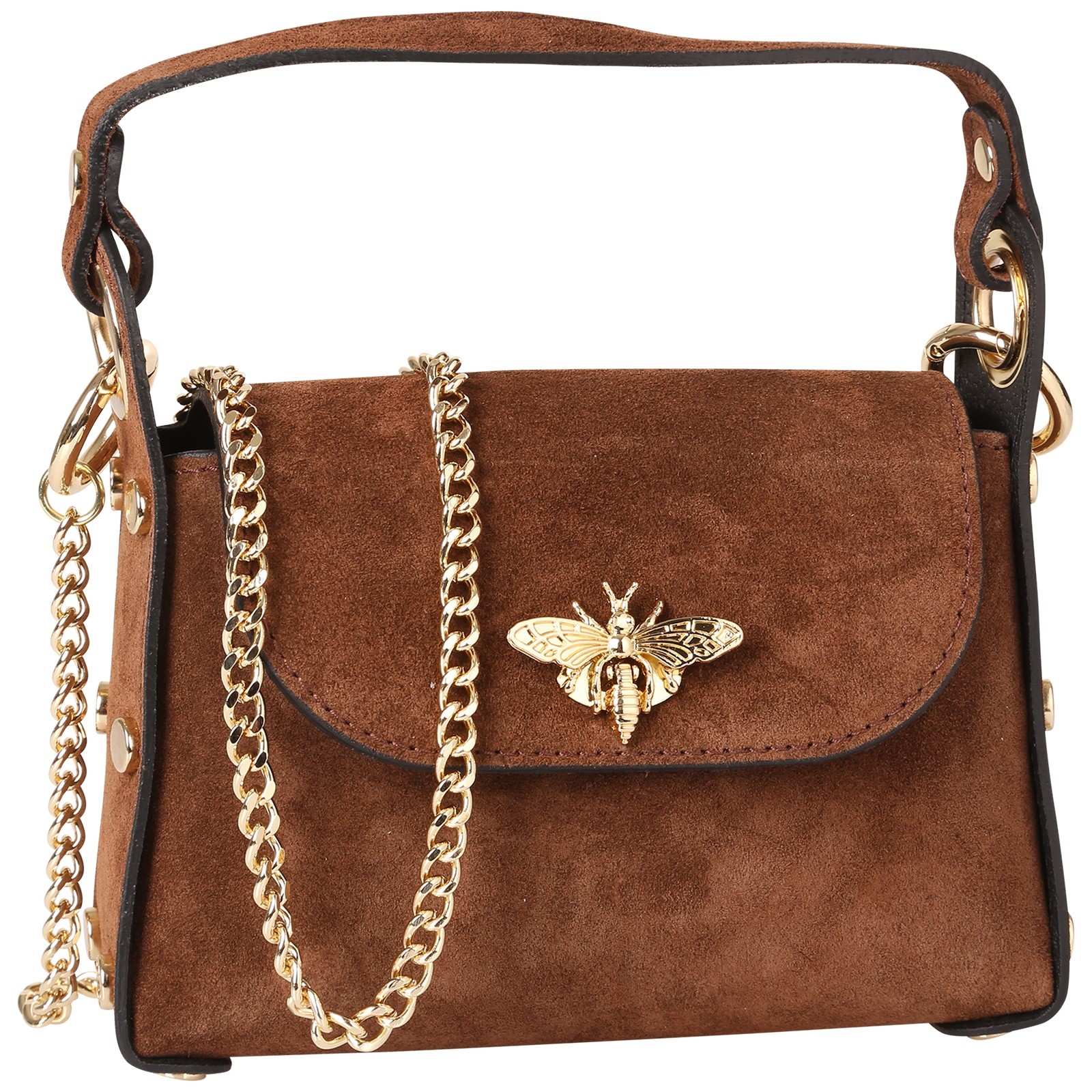 Toscanto Damen Umhängetasche Leder Tasche braun OTT844UN4
