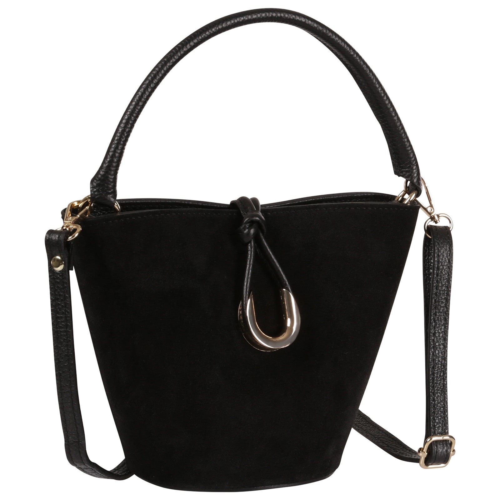 Toscanto Damen Handtasche Leder Tasche schwarz OTT847HS1