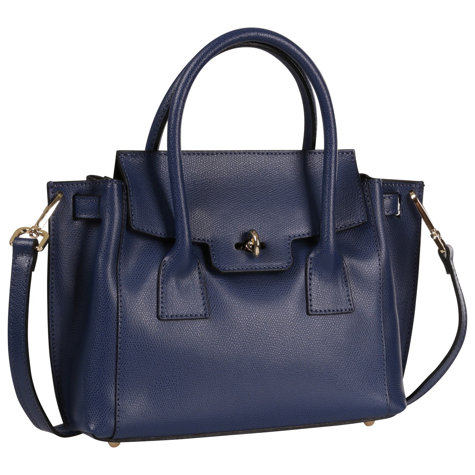 Toscanto Damen Handtasche Leder Tasche jeansblau OTT848HB4