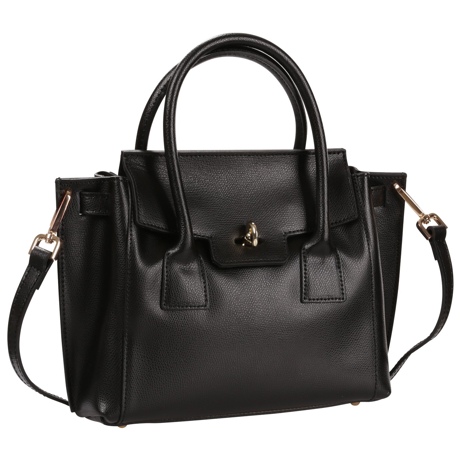 Toscanto Damen Handtasche Leder Tasche schwarz OTT848HS1