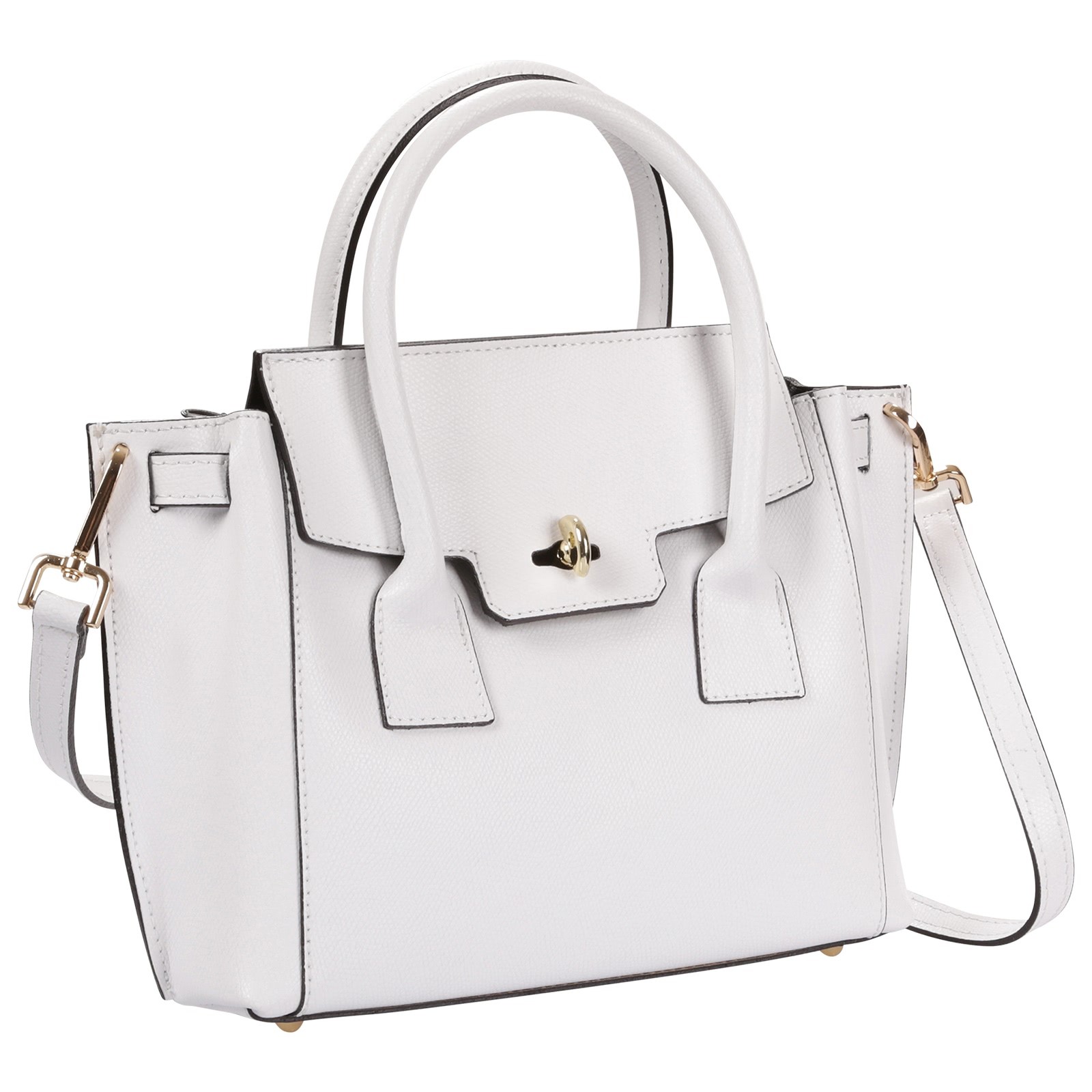 Toscanto Damen Handtasche Leder Tasche weiß OTT848HW1