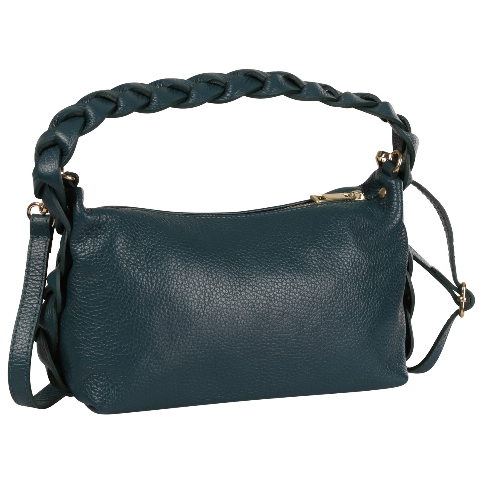 Toscanto Damen Umhängetasche Leder Tasche petrolblau OTT849UT6