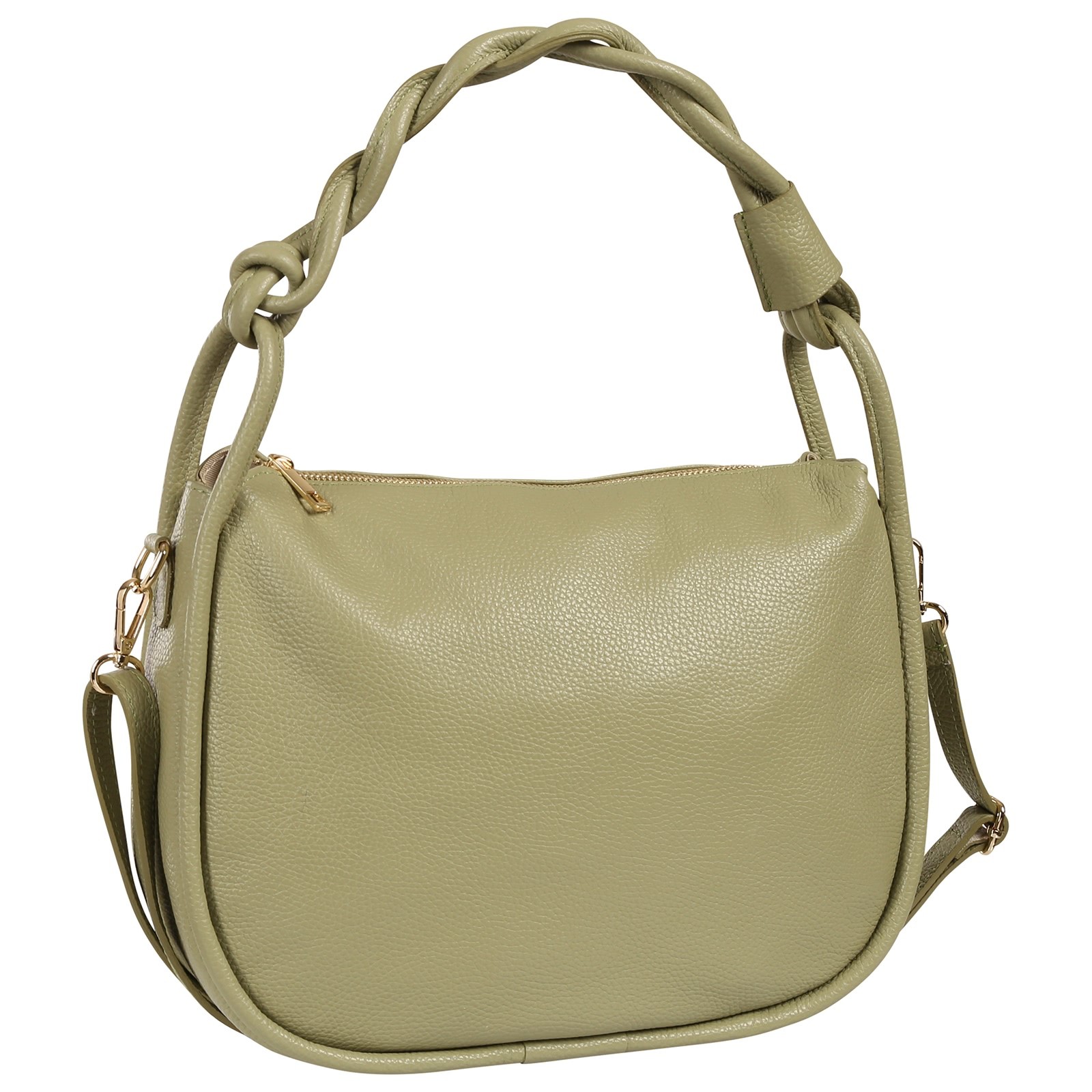Toscanto Damen Handtasche Leder Tasche hellgrün OTT852HL2